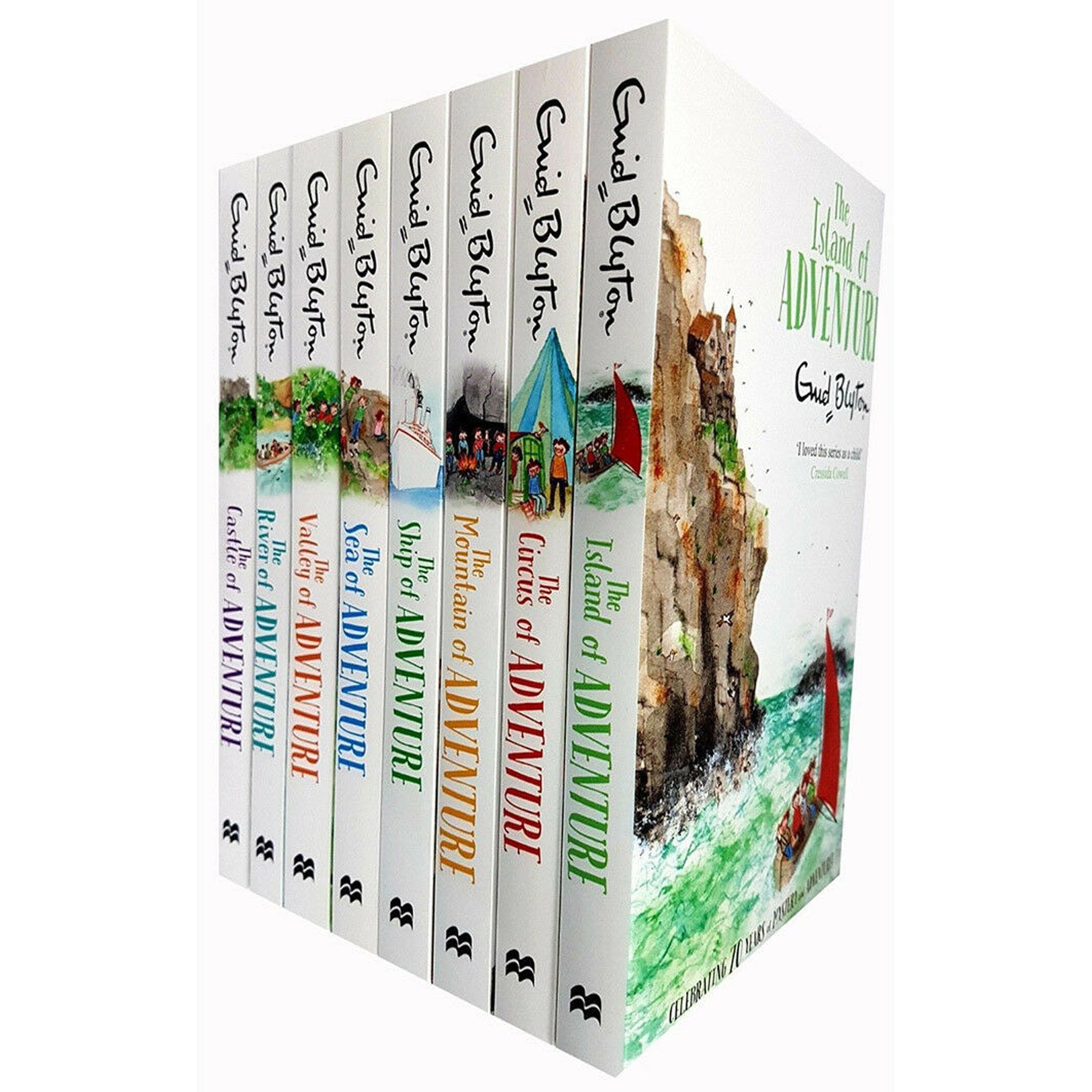 TEMU Enid Blyton Book Adventure Series 8 Books Set Collection Children Classic Books