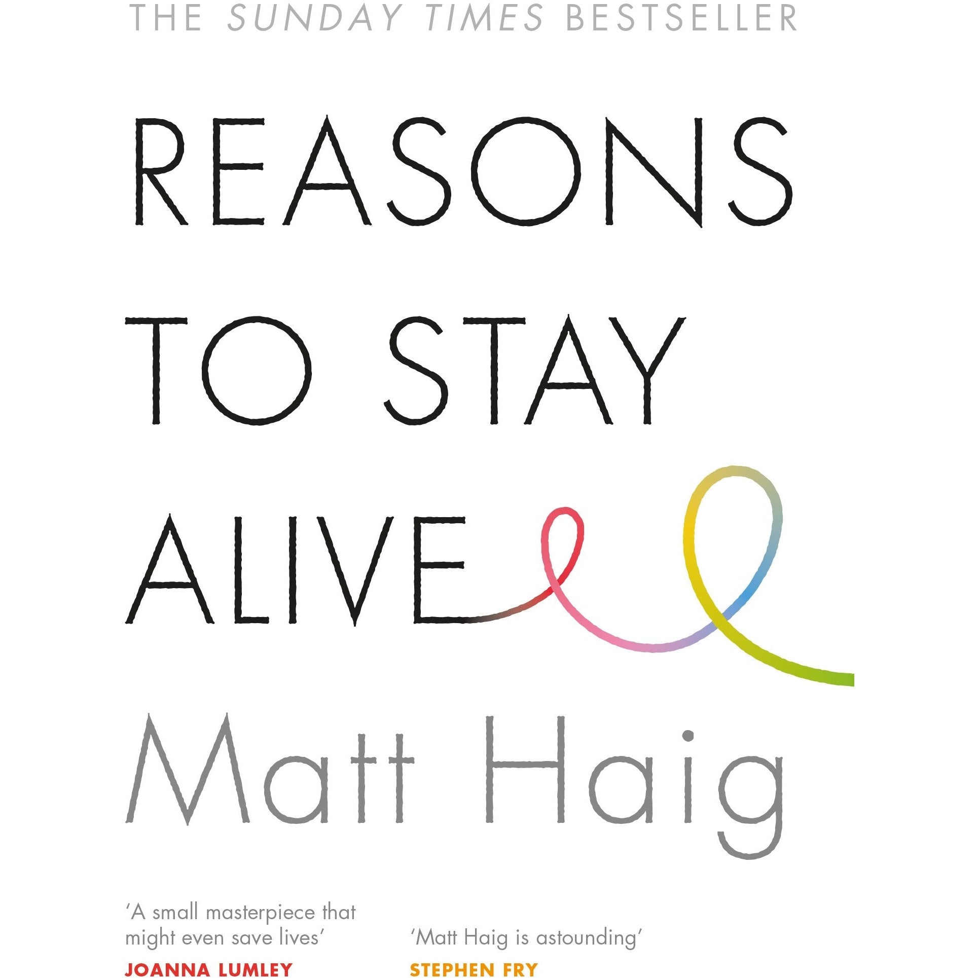 Reasons to Stay Alive by Matt Haig - Mental Health Memoir - Non Fiction - Paperback