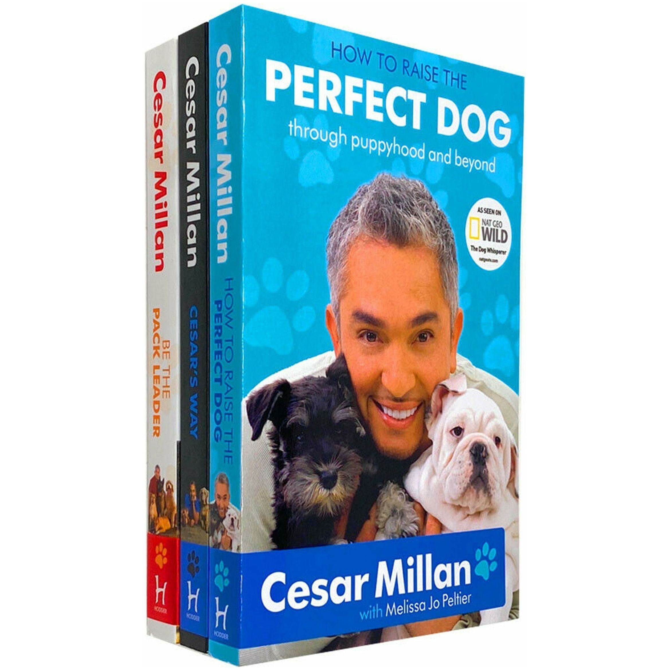 TEMU Cesar Millan 3 Books Collection Set (how To Raise The Perfect Dog, Cesars Way, Be The Pack Leader), Puppy Training, Dog Whisperer, Behavioural