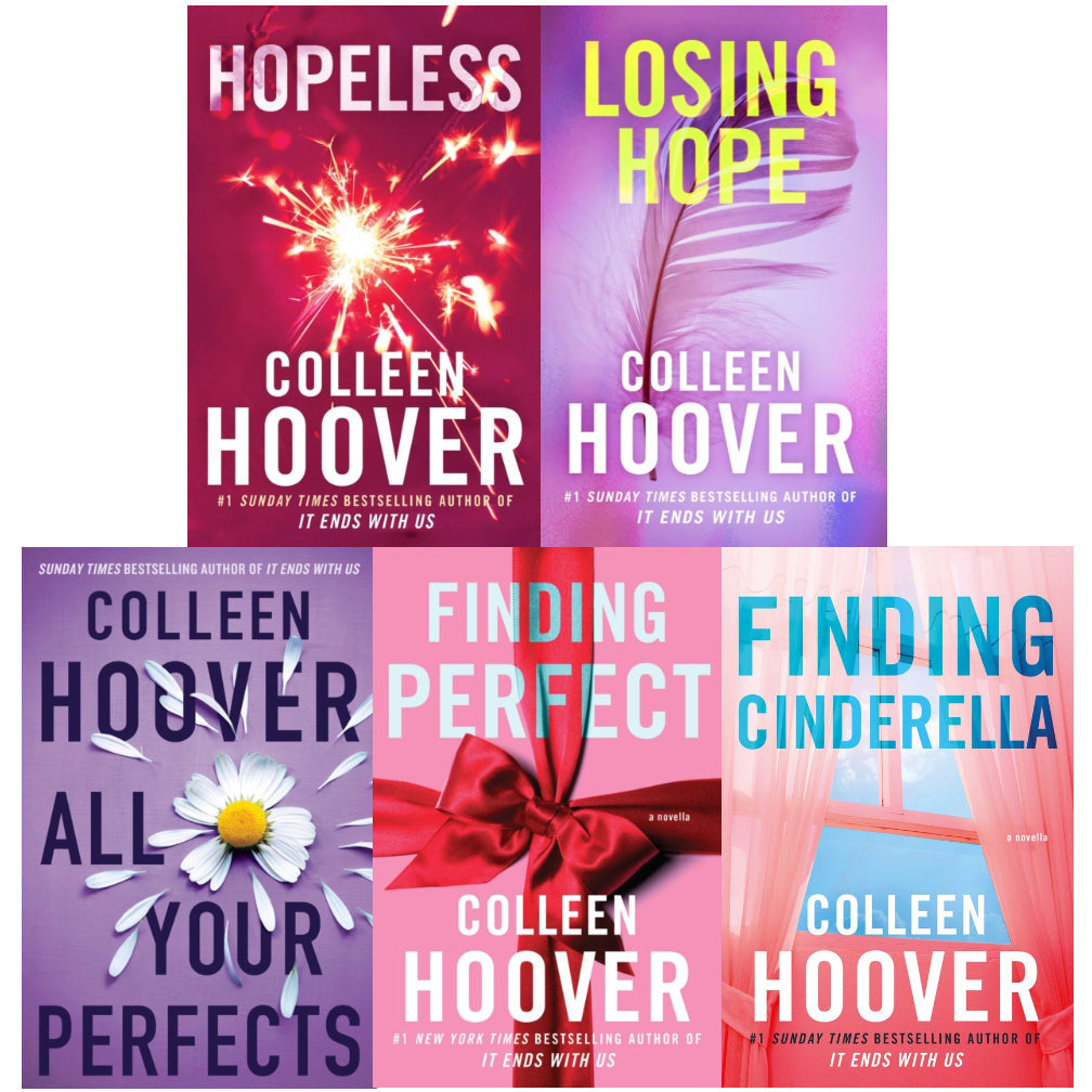 TEMU Hopeless Series By Colleen Hoover 5 Books Collection Set (losing , Finding Cinderella, Hopeless, Finding Perfect, All Your Perfect)