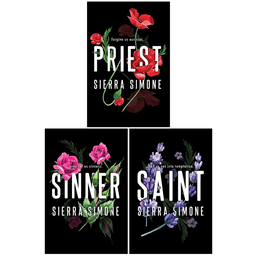 Priest Trilogy 3 Books Collection Set by Sierra Simone - Adult Erotic Romance Fiction - Paperback