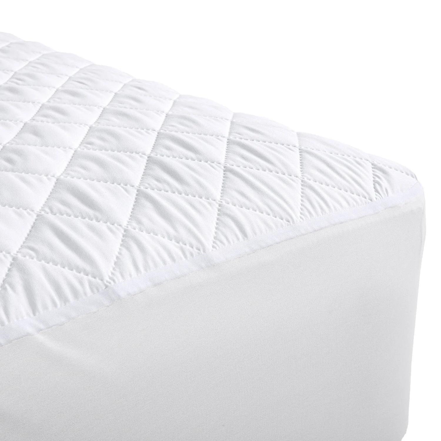 Quilted Waterproof Mattress Protectors 30cm Skirt, Anti Bed Bug Protector, Allergen Protection, Easy To Clean, Soft Bamboo Material