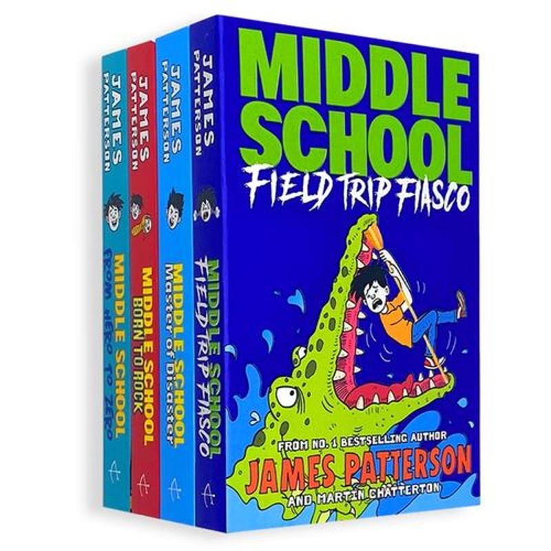 TEMU Middle School Collection 4 Books Set (book 10-13) (from Hero To Zero, Born To Rock, Master Of Disaster, Field Trip Fiasco)