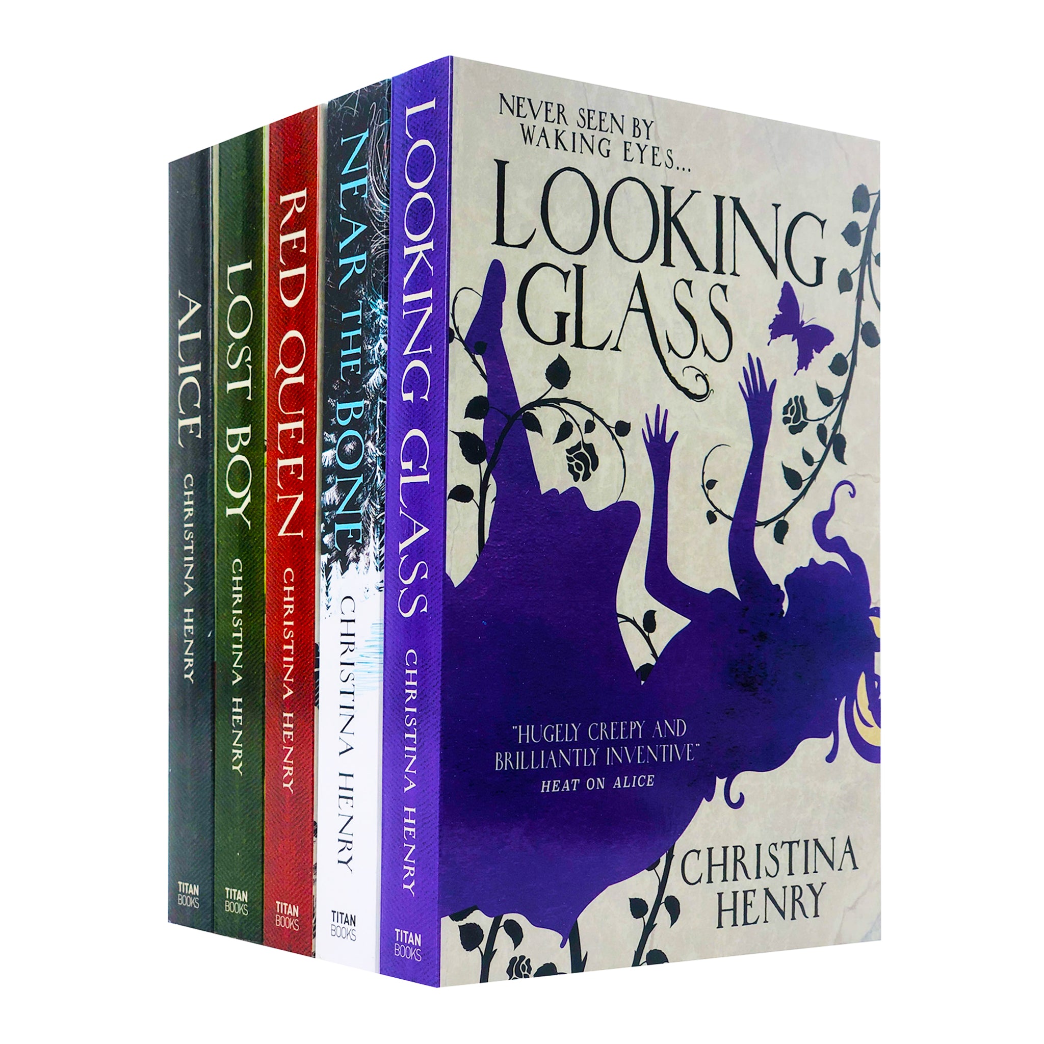 TEMU Christina Henry Chronicles Of Alice 5 Books Collection Set (near The Bone, Looking Glass, Red Queen, Lost Boy, Alice)