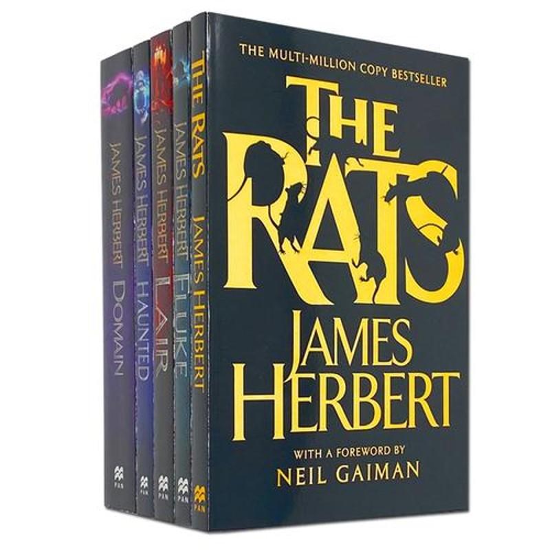 TEMU James Herbert Collection 5 Books Set (the Rats, Lair, Domain, Haunted, Fluke)