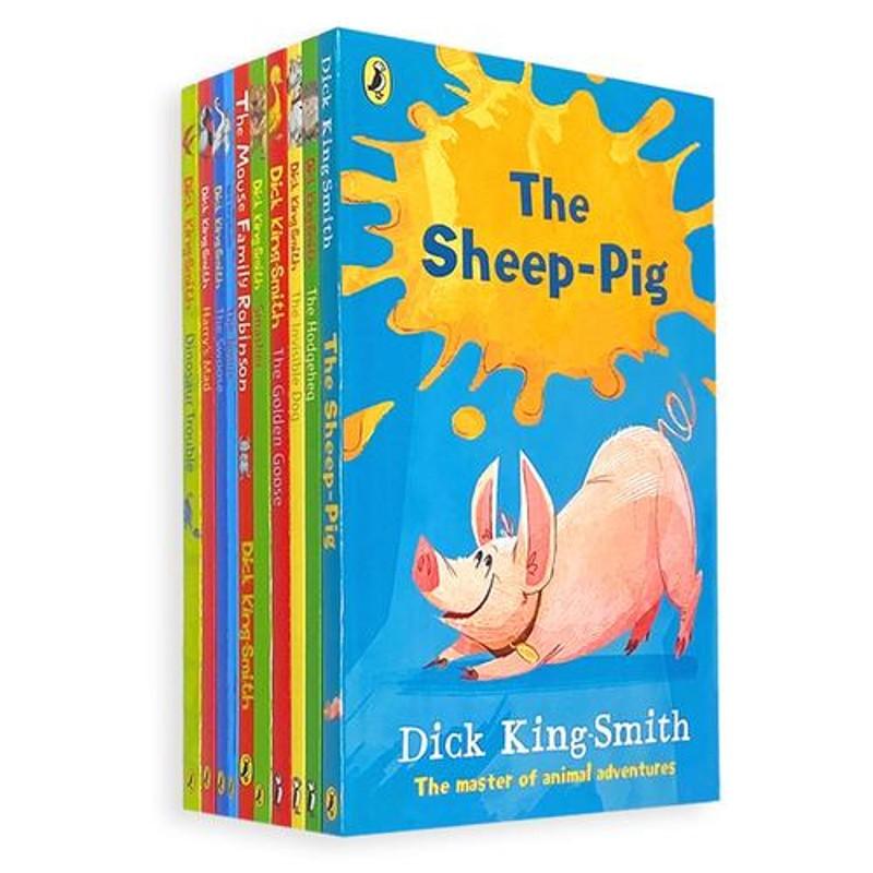 TEMU King Smith 10 Books Collection Set (sheep-pig, Hodgeheg, Invisible Dog, Golden Goose, Smasher, Jenius, Swoose And More)