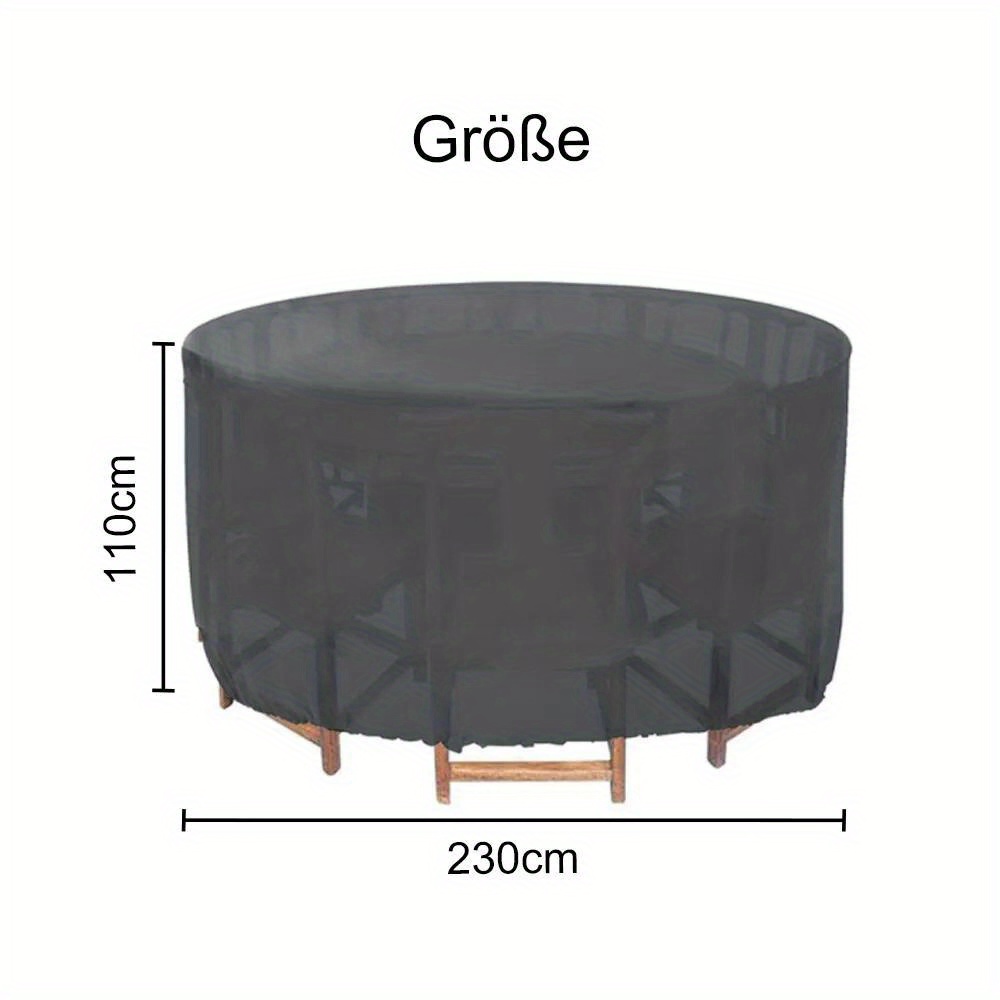 Image of Cover Hood Protective Cover Round Sunshade 230×110cm, 210d Oxford Cloth Furniture Protection Covers