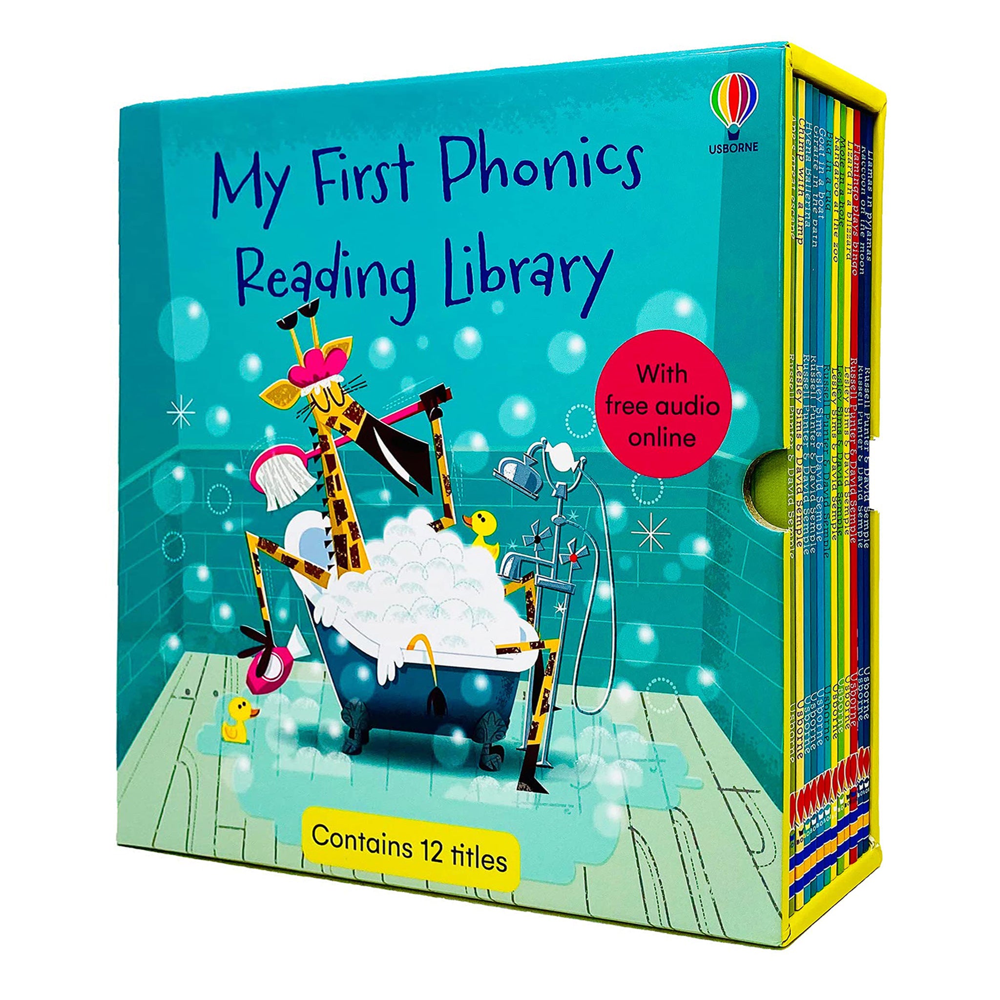 TEMU Usborne My First Phonics Reading Library 12 Books Collection Box Set (phonics Readers) (with Free Audio Online Age 3+)