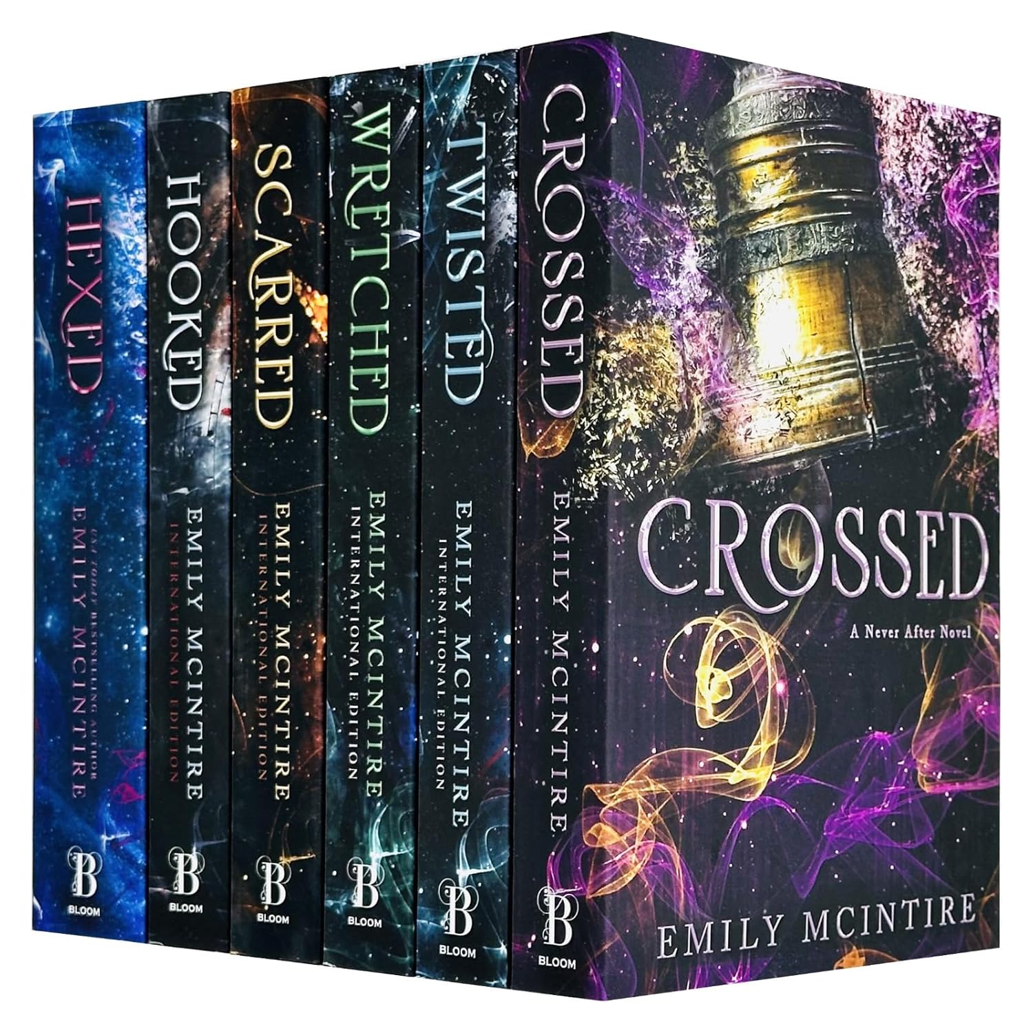TEMU Never After Series By Emily Mcintire Complete 6 Books Collection Set (hexed, Hooked, Scarred, Wretched, Twisted & Crossed)