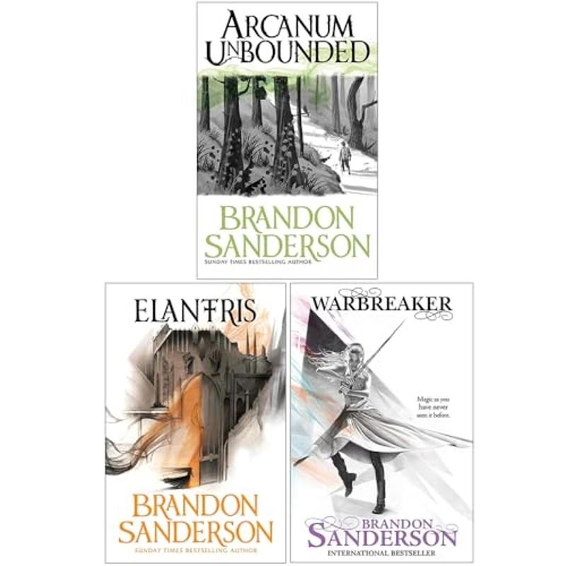 TEMU Brandon Sanderson Collection 3 Books Set (arcanum Unbounded, Elantris And Warbreaker)
