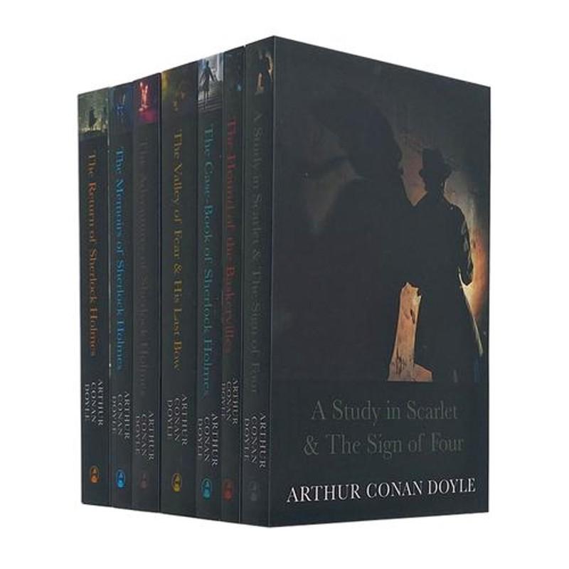 TEMU Sherlock Holmes Complete Collection – 7 Book Set By Arthur Conan Doyle | Classic Detective & Mystery Fiction Series