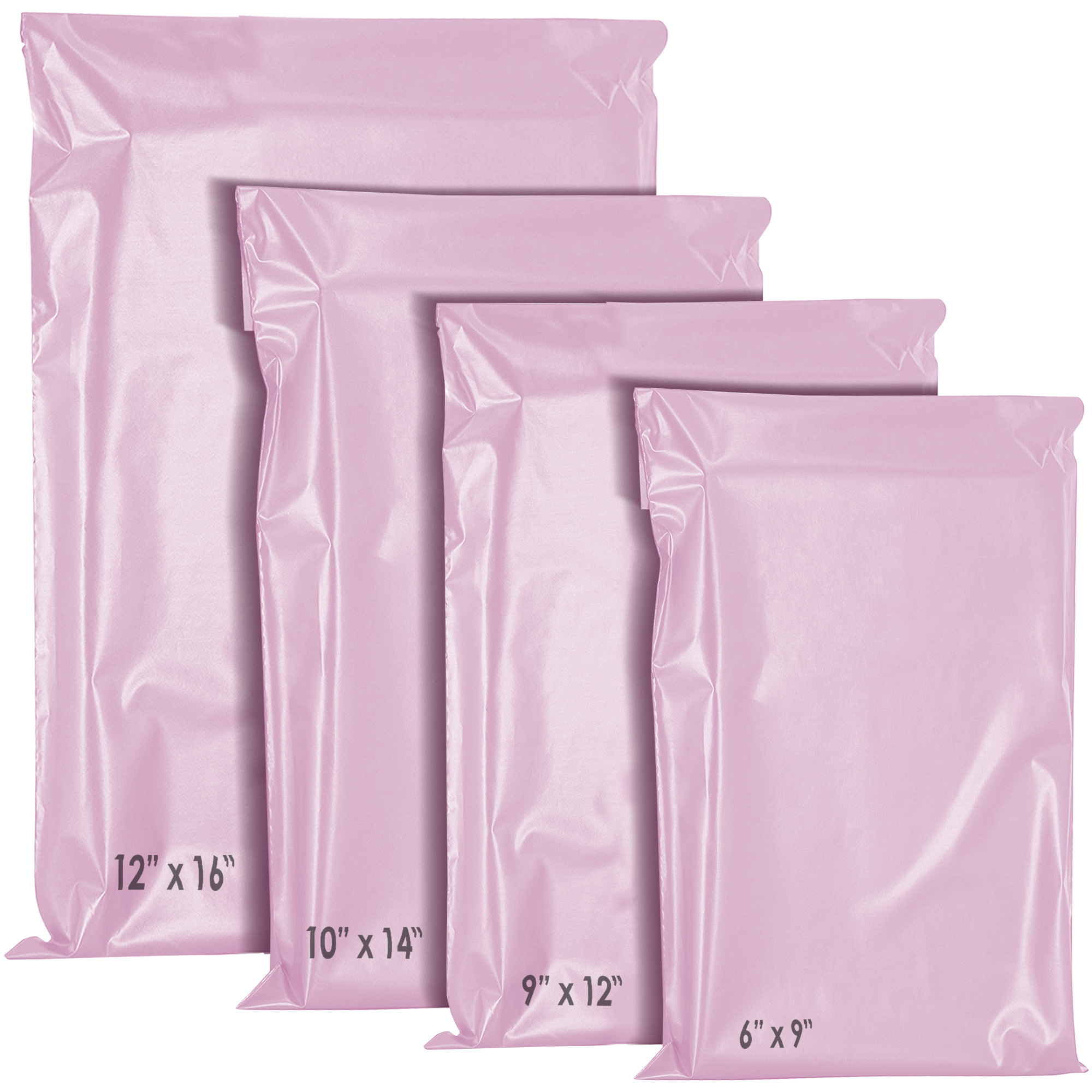 Mixed 40 Mailing Bags Self-Seal Closure 4 Sizes (10 Each) Poly Postage Parcel Bags