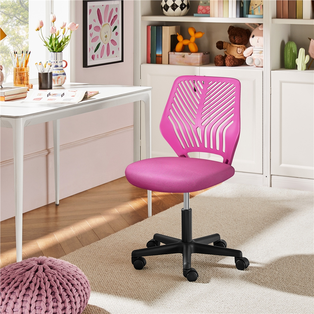 Image of Costoffs Office Chair Design With Central Back Support, Work Chair, Computer Chair, Swivel Chair, Armless Design Swivel Chair