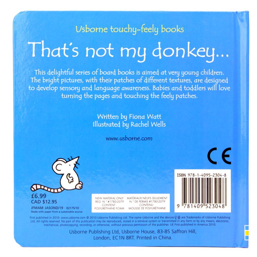 That's Not My Donkey Touchy Feely Board Book
