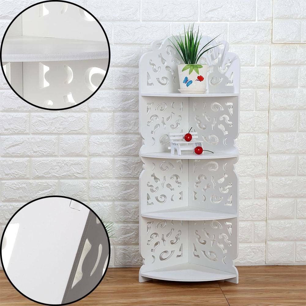 TEMU 4-tier Corner Shelf Stand, Space-saving Organizer Rack For Bathroom & Home Storage Display