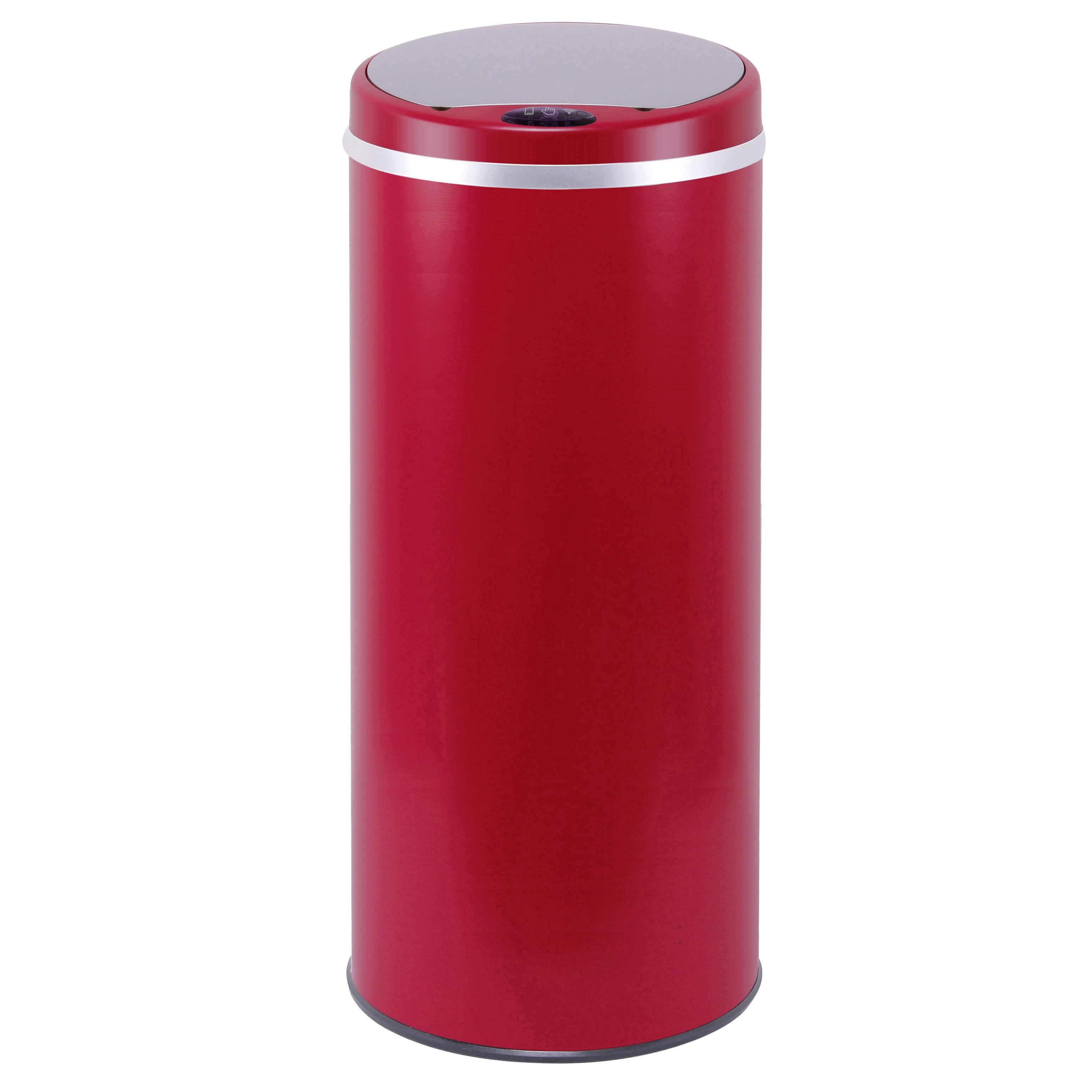 TEMU Poubelle de cuisine automatique 42L SOHO en acier inoxydable avec cerclage Corps en et couvercle en ABS Fonctionnement automatique avec systeme