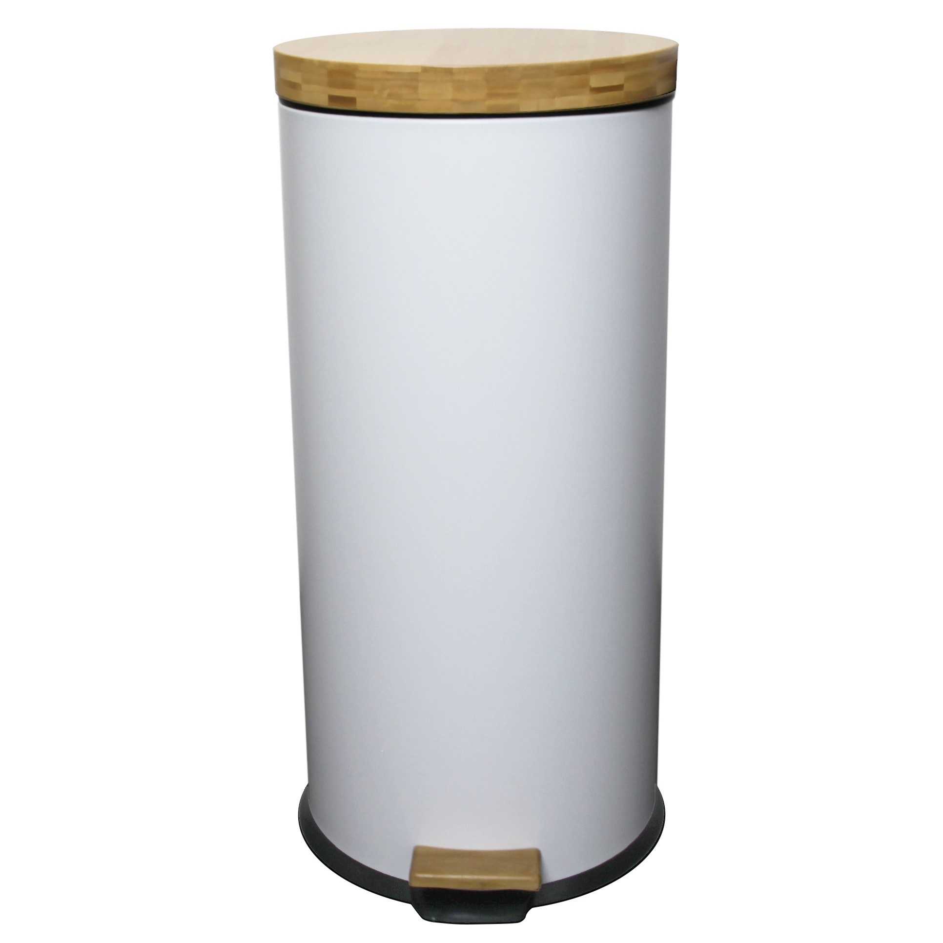 TEMU Poubelle à Pédale 30L - Poubelle Design Moderne, Système à Pédale pour Utilisation Facile, pour Cuisine, Bureau ou Salle de Bain, Structure et