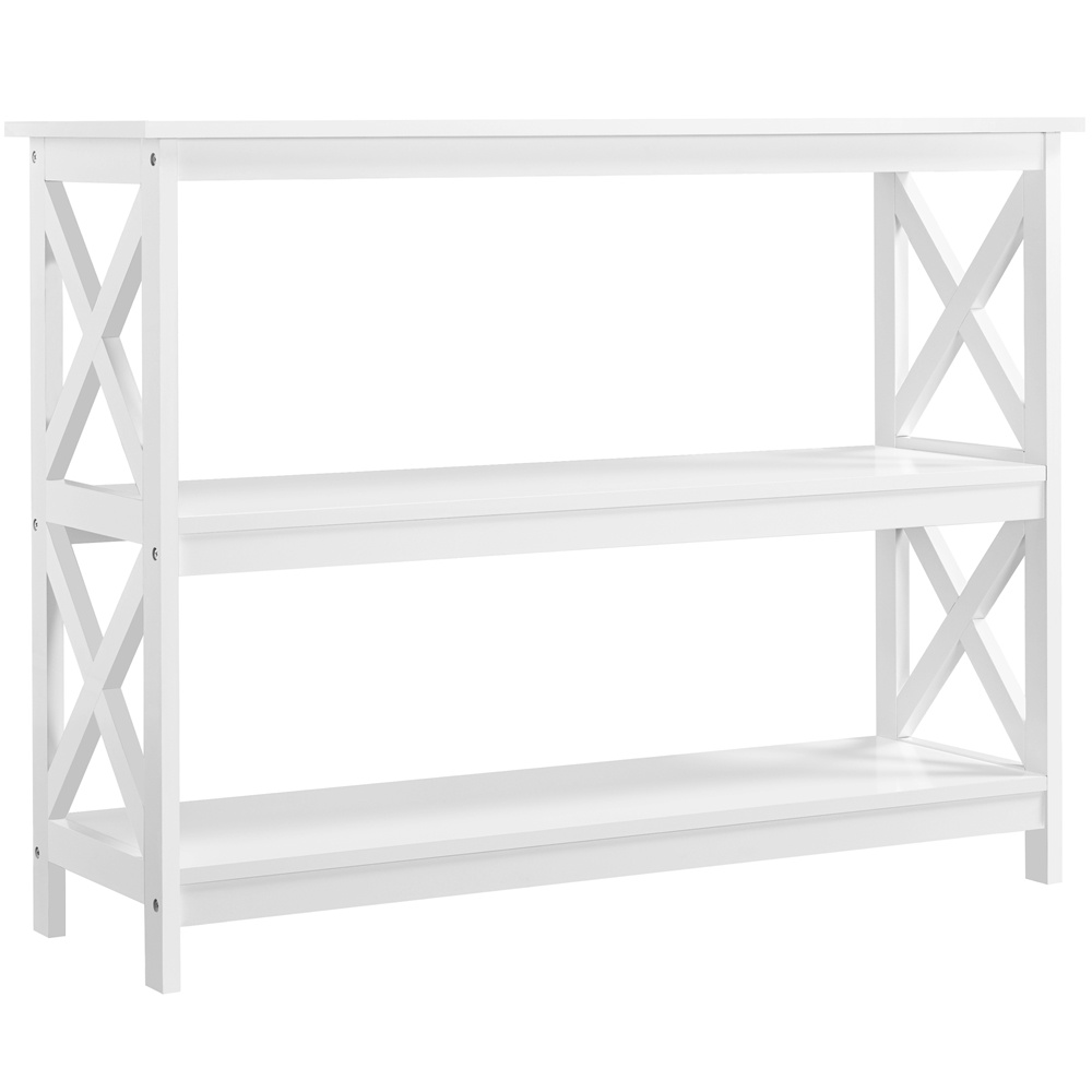 TEMU Mesa de consola de X de Costoffs estantes, de mesa de entrada, Mesa lateral estrecha de madera con de almacenamiento