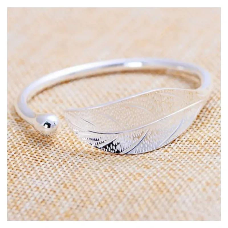 Ladies 925 Sterling Silver Opening Bracelet Bangle