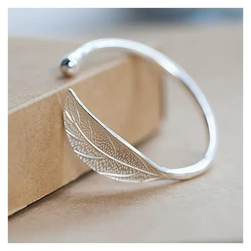 Ladies 925 Sterling Silver Opening Bracelet Bangle