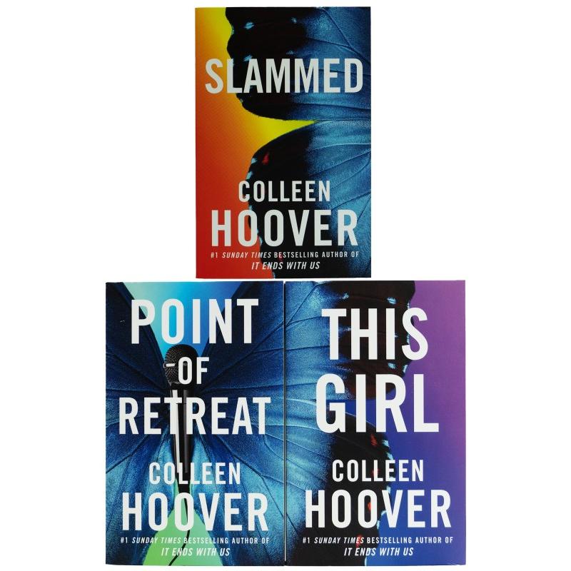 TEMU Colleen Hoover Slammed Series 3 Books Collection Set (slammed, Point Of Retreat & This Girl)