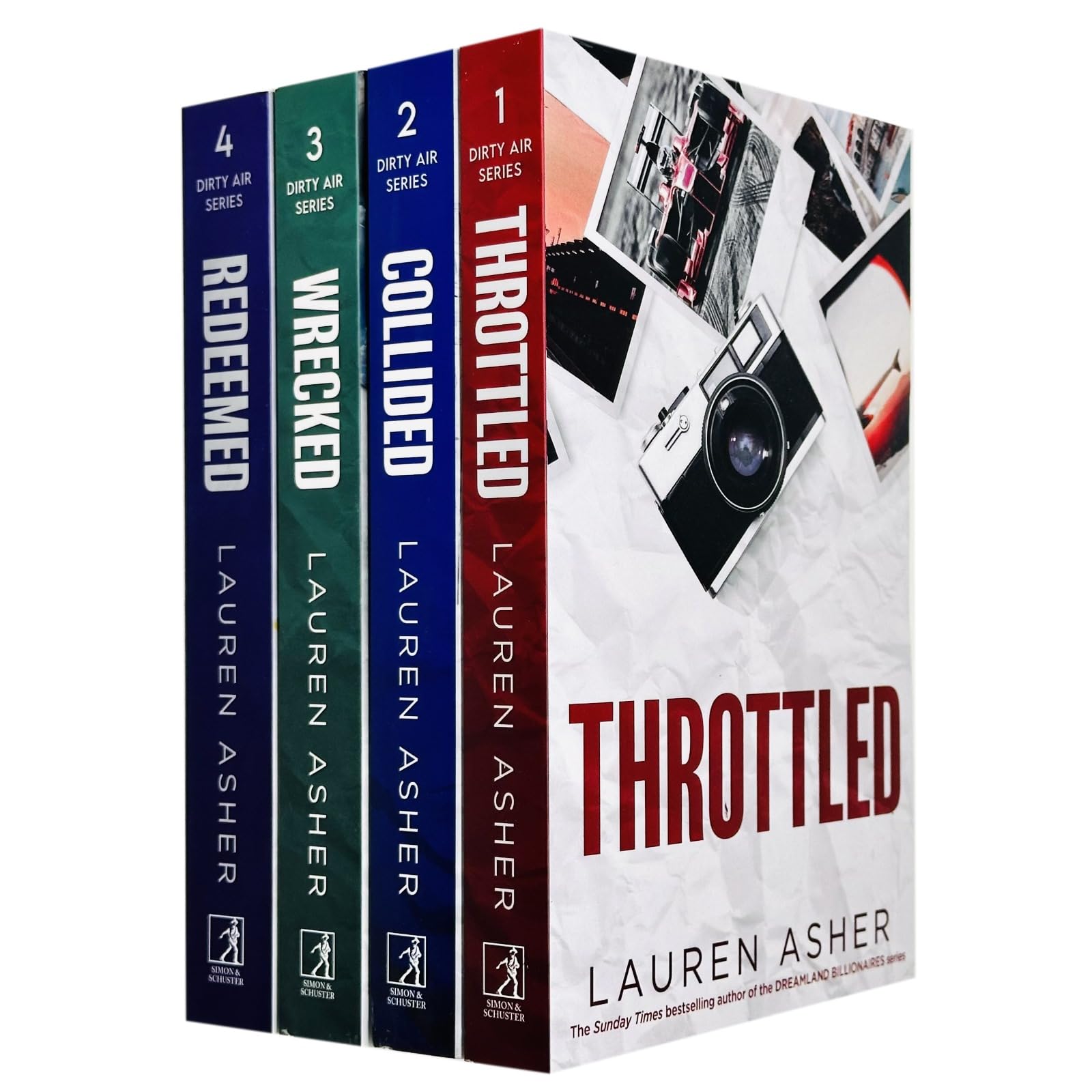 TEMU The Dirty Air Series 1 To 4 Books Collection Set By Lauren Asher (throttled, Collided, Wrecked And Redeemed)