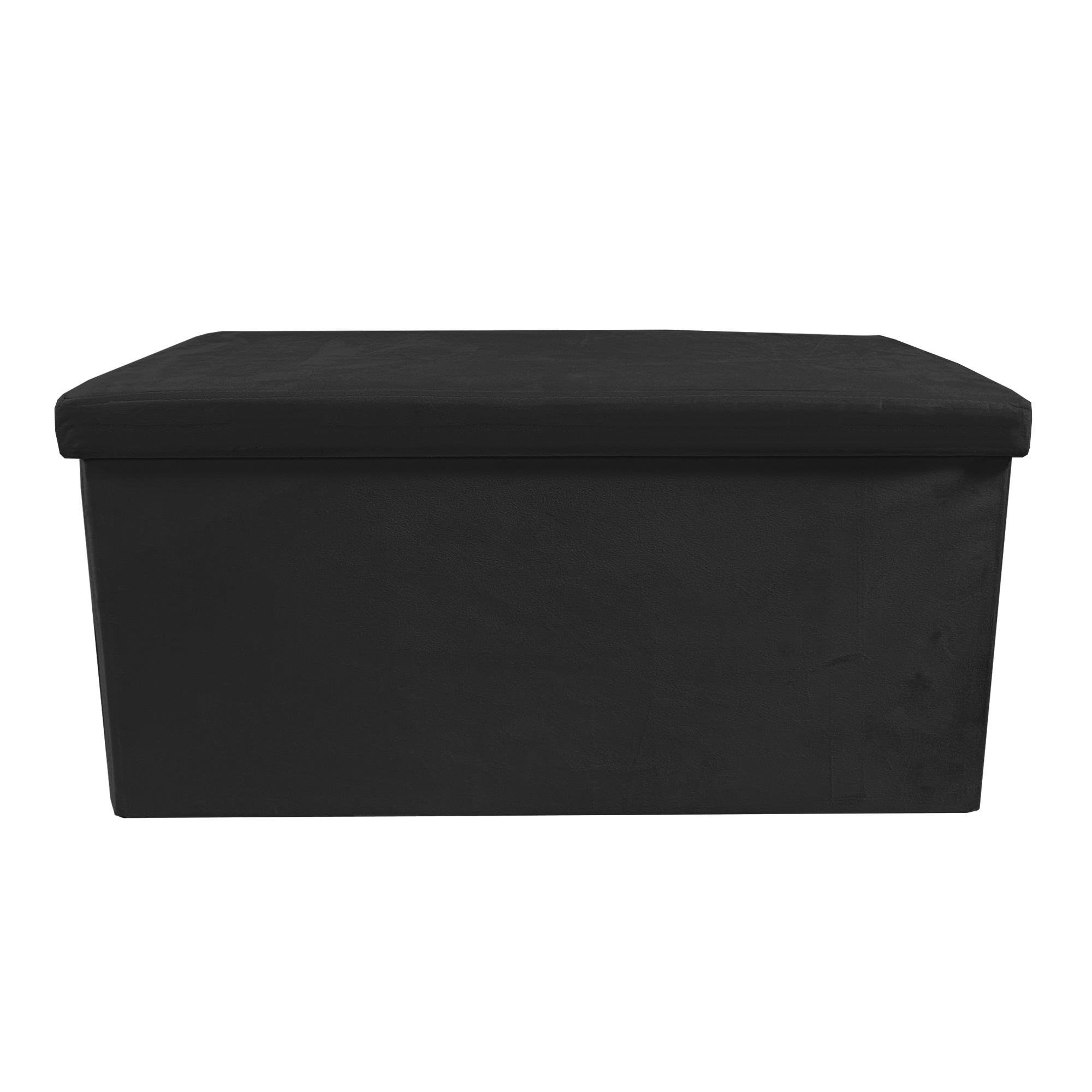 TEMU Puff Ottoman Rectangular Velvet Folding 76x38x38cm Home Large Ottoman Style Storage
