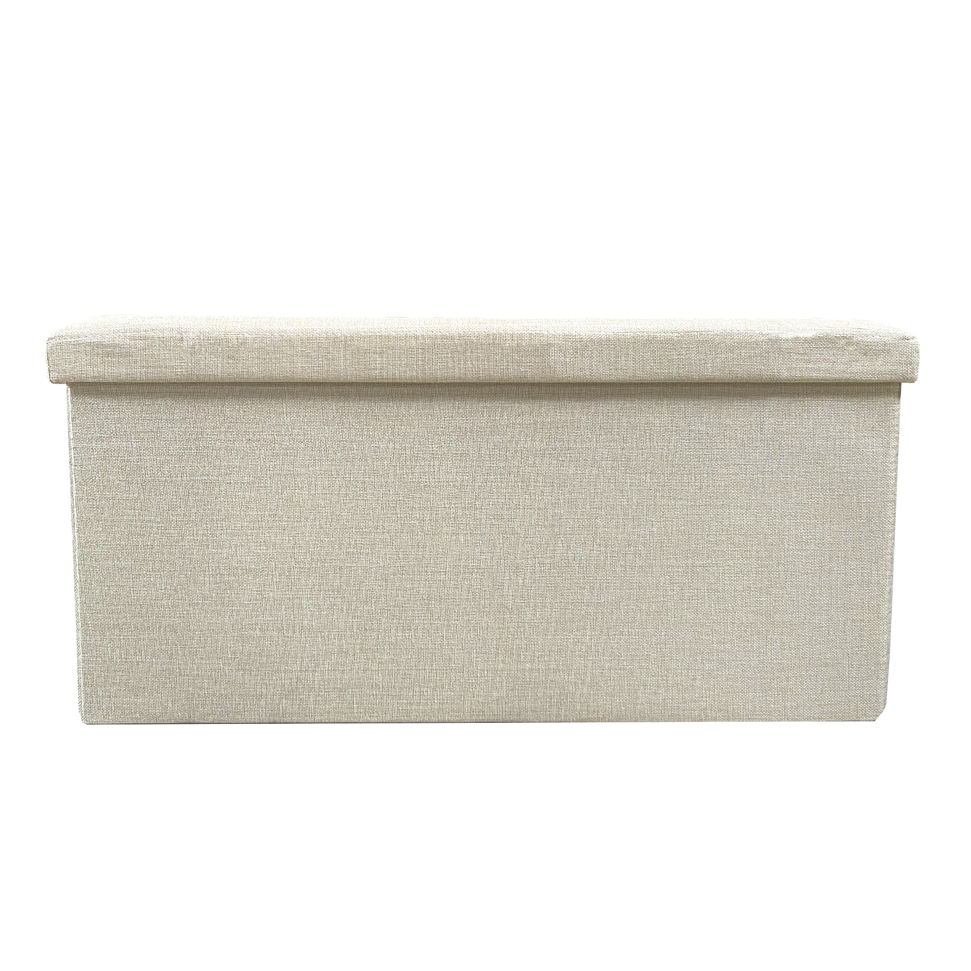 TEMU Rectangular Foldable Fabric Ottoman 76x38x38cm Home Large Storage Ottoman Durable Fabric Ottoman