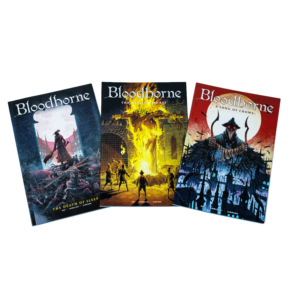 TEMU Bloodborne Series 3 Book Boxed Set By Ales Lot: The Death Of Sleep, The Thirst, A Song Of Crows. Epic Fantasy Adventure, Mystery & Suspense