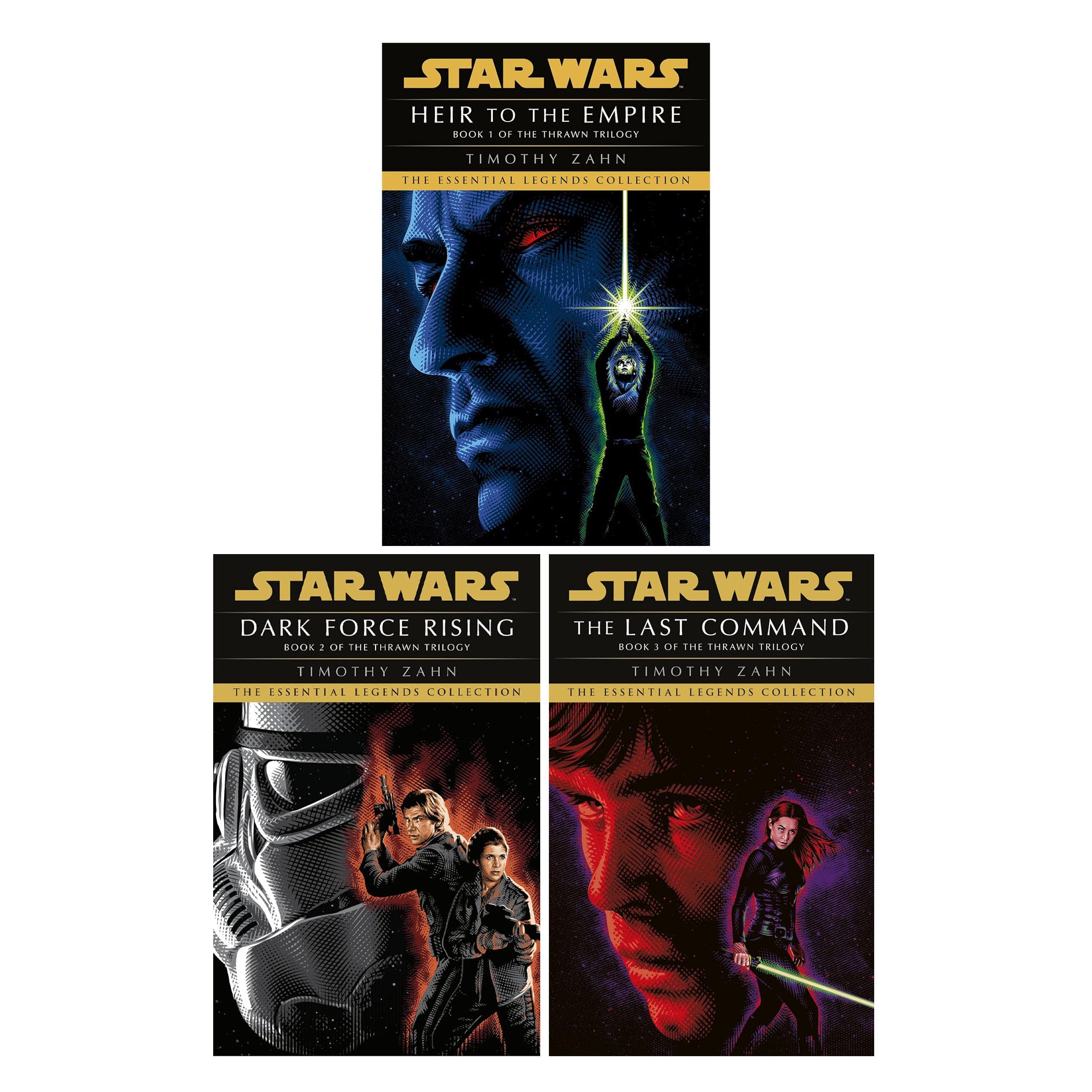 TEMU Star Wars Thrawn Series Collection 3 Book Set By Timothy Zahn (heir To The Empire, Dark Force Rising, The Last Command)