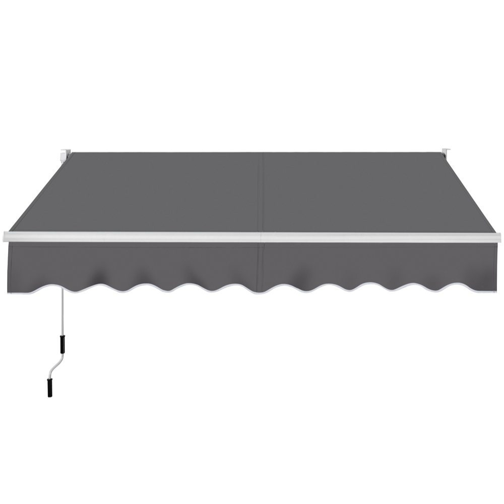 Image of Costoffs Retractable Awning Articulated Arm Awning With Hand Crank And Sun Awning Angle Length Adjustment Sun Protection For Terrace Balcony Patio Garden