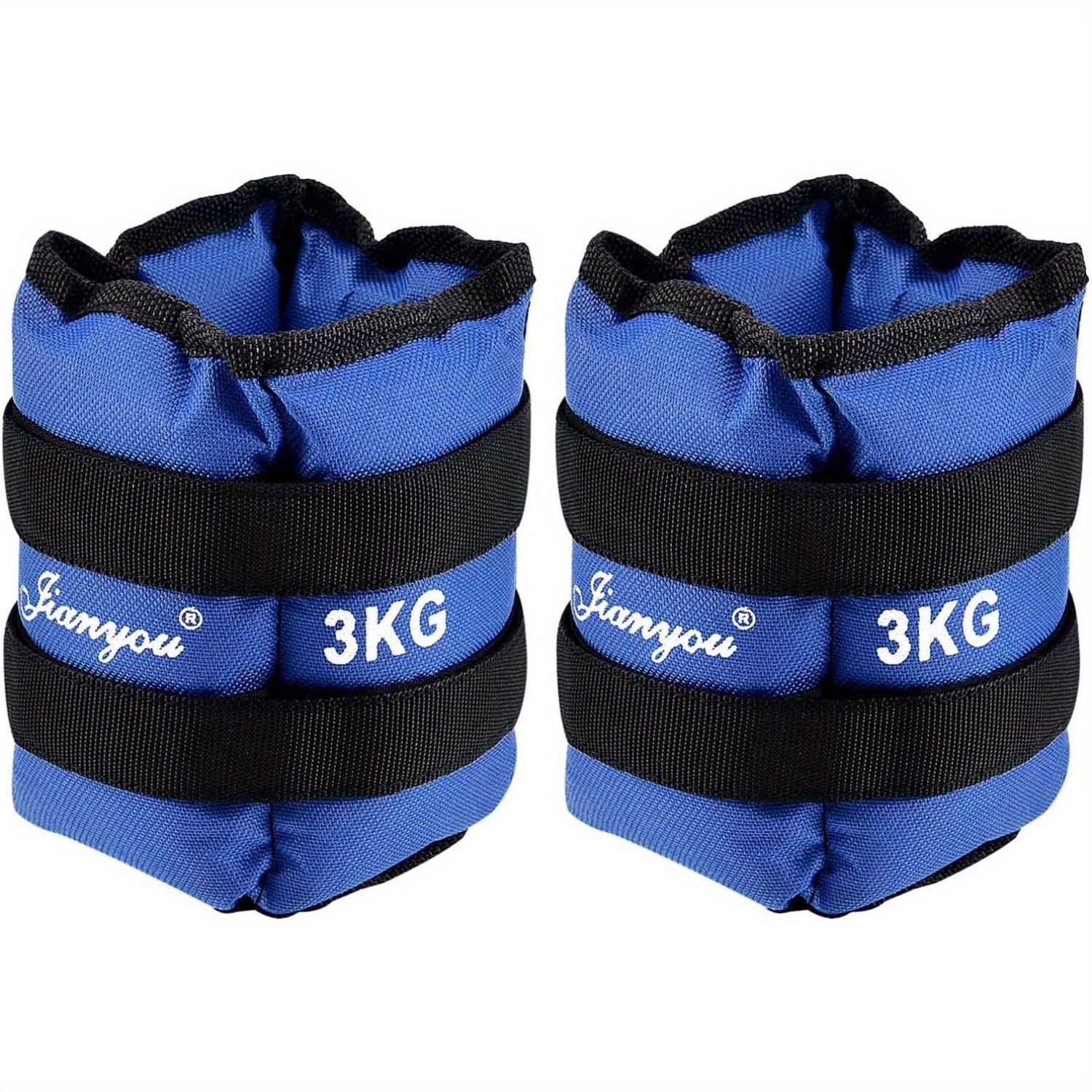 TEMU 2pcs Leg Sandbag Adjustable Ankle Wrist Weight Training Exercise Wrist Straps Training Run Movement Sandbag 6kg Resistance Strength Training