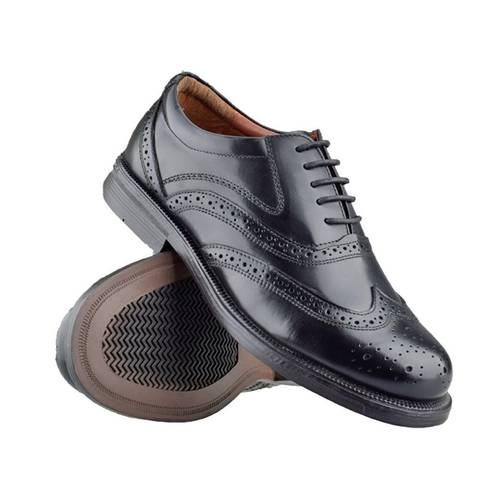 mens brogue formal casual lace up cadet uniform shoes sizes