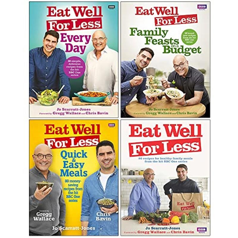 TEMU Eat Well For Less Collection 4 Books Set By Jo Scarratt Jones (every Day, Family Feasts On A Budget, Quick And Easy Meals, Eat Well For Less)