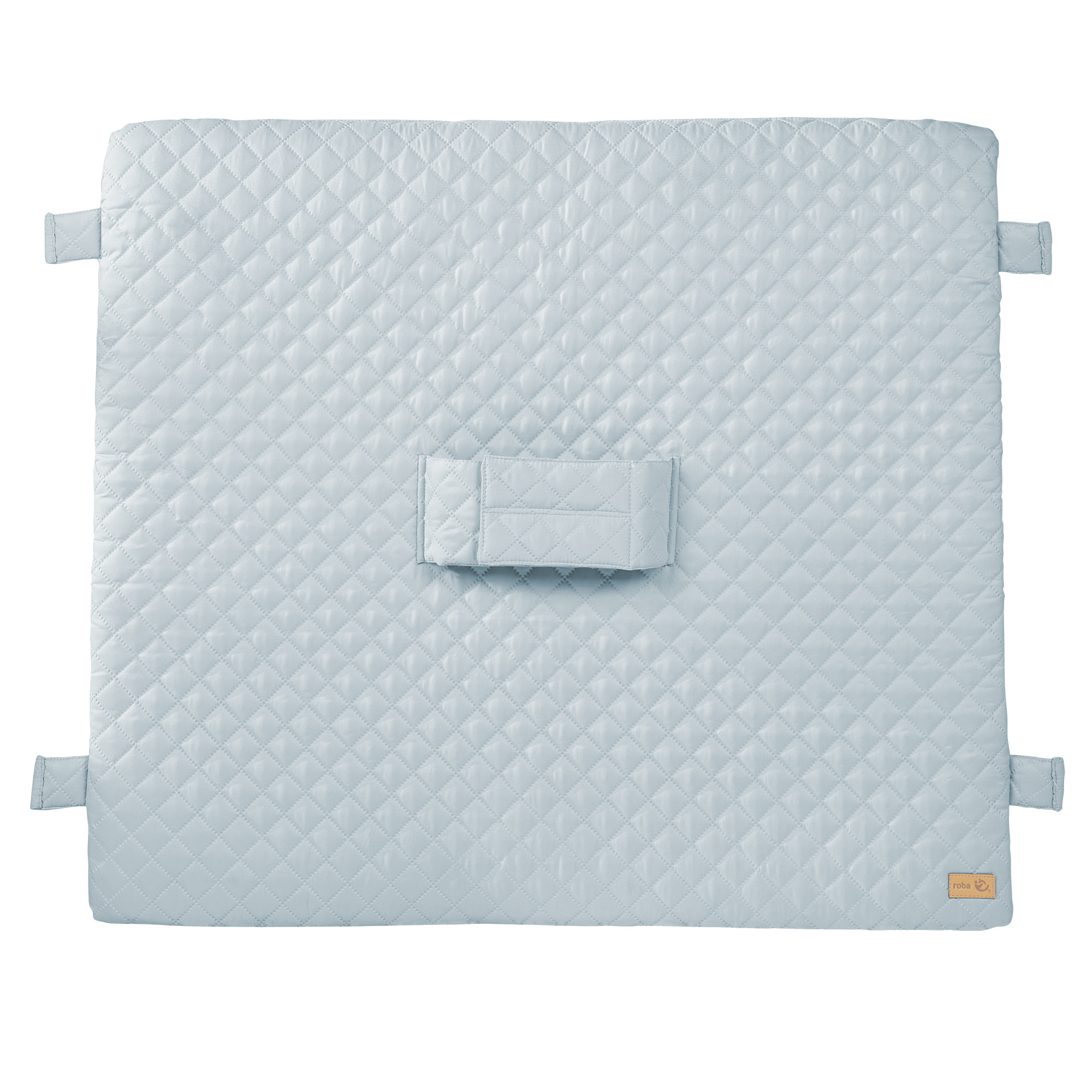 E-shop roba Wickelauflage „roba style“ mit Haltegurt & Laschen, 85x75 cm, Hellblau/Sky