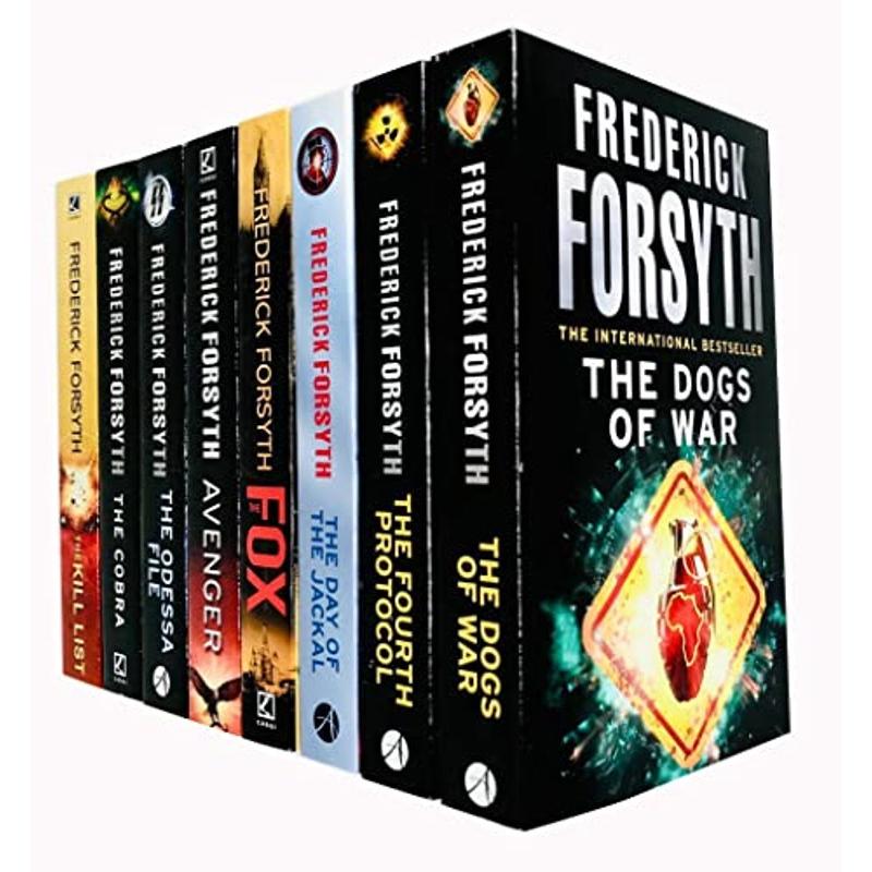 TEMU Frederick Forsyth 8 Book Collection Set The Kill List, The Cobra, The Day Of The Jackal & More Crime, Thriller, Suspense, Fiction, Paperback