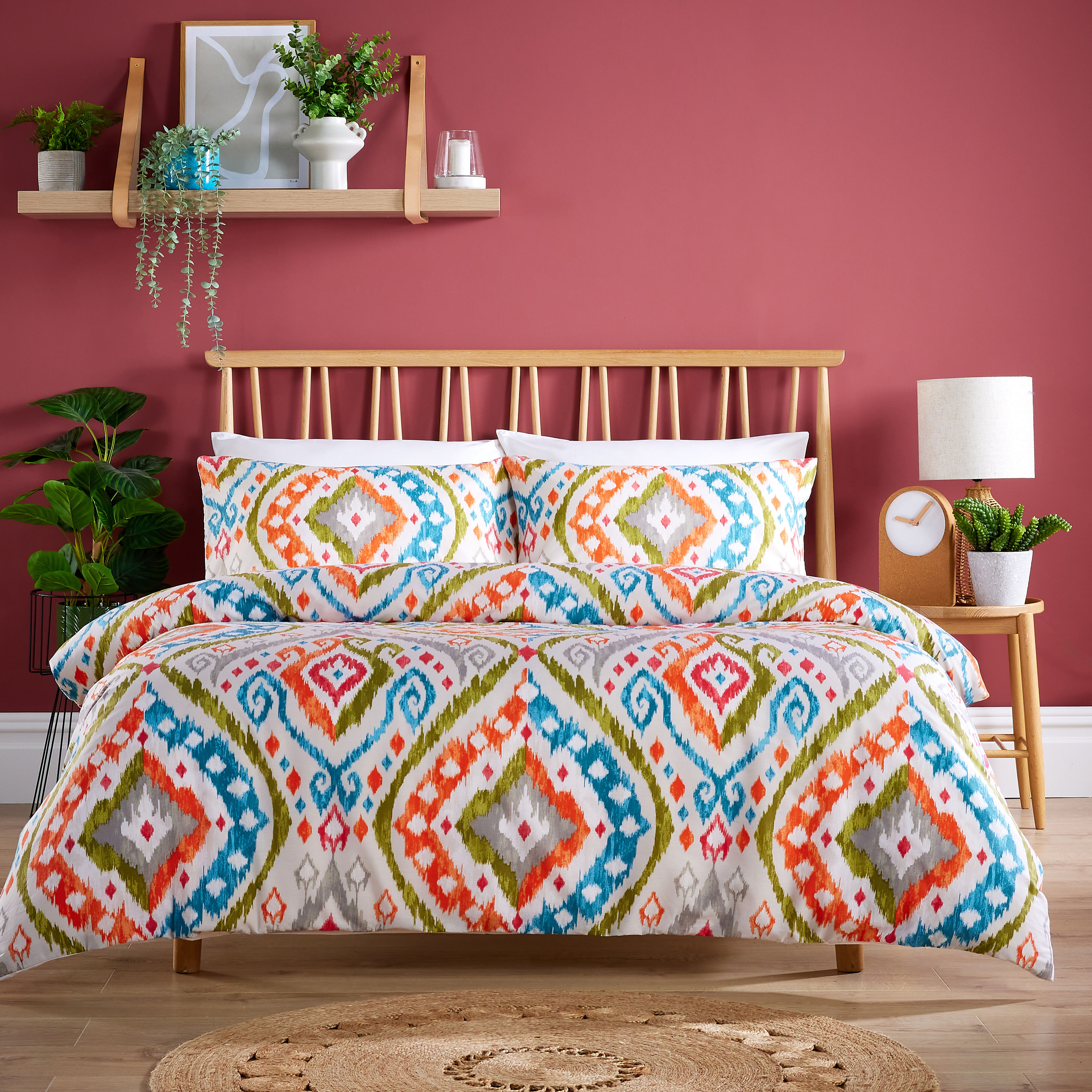 TEMU Duvet Cover Set Bedding Covers With Pillowcases Ultra Soft Luxurious Feel Multi Coloured Printed Design Modern For Sleep