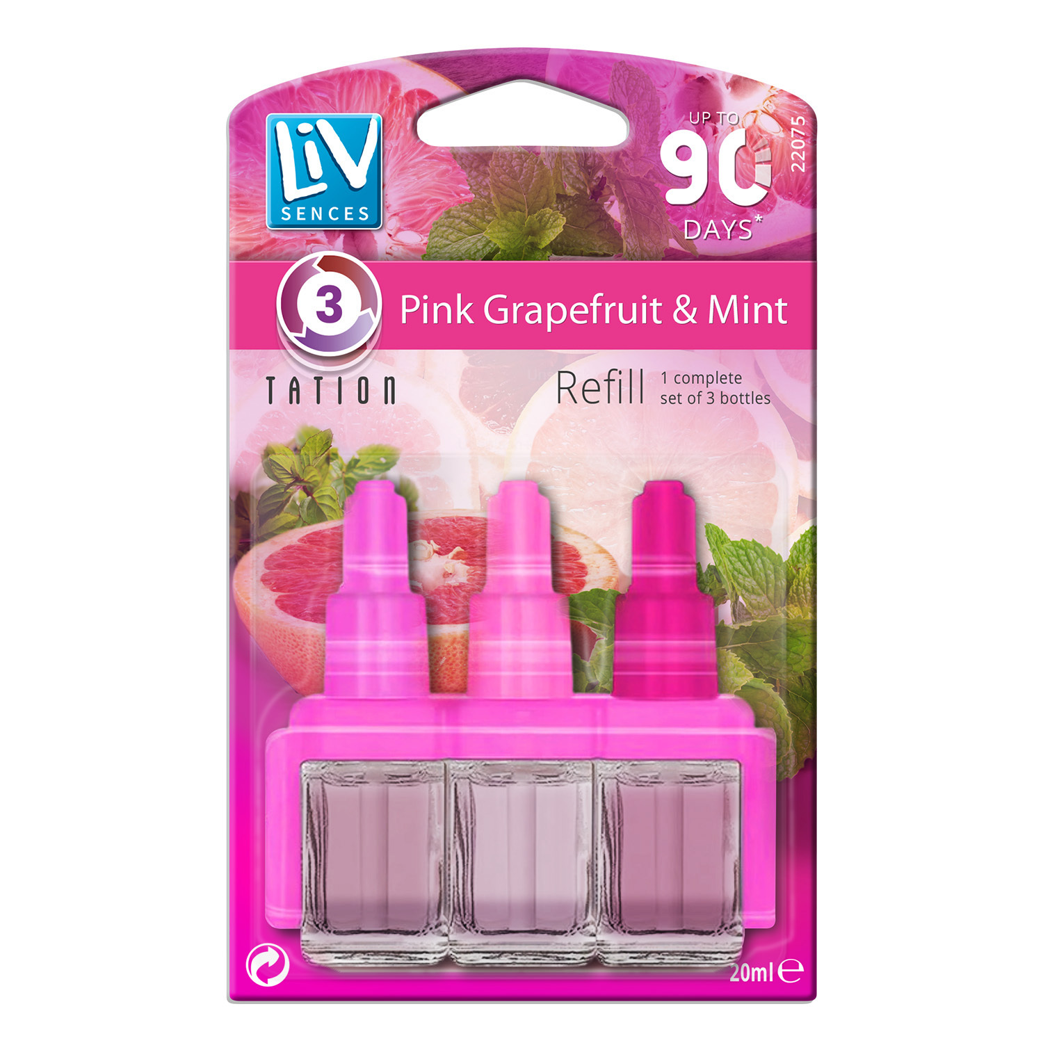 Liv Sences 3 Scents Air Freshener Plug In Refill 12 Pack