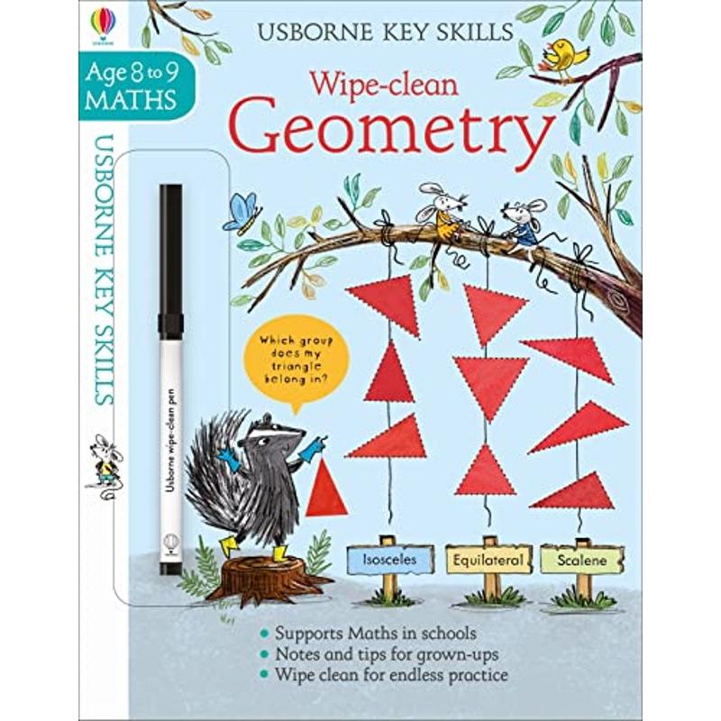 TEMU Wipe Clean Geometry 8 And 9 Wipe Clean Key Skills By Holly Bathie