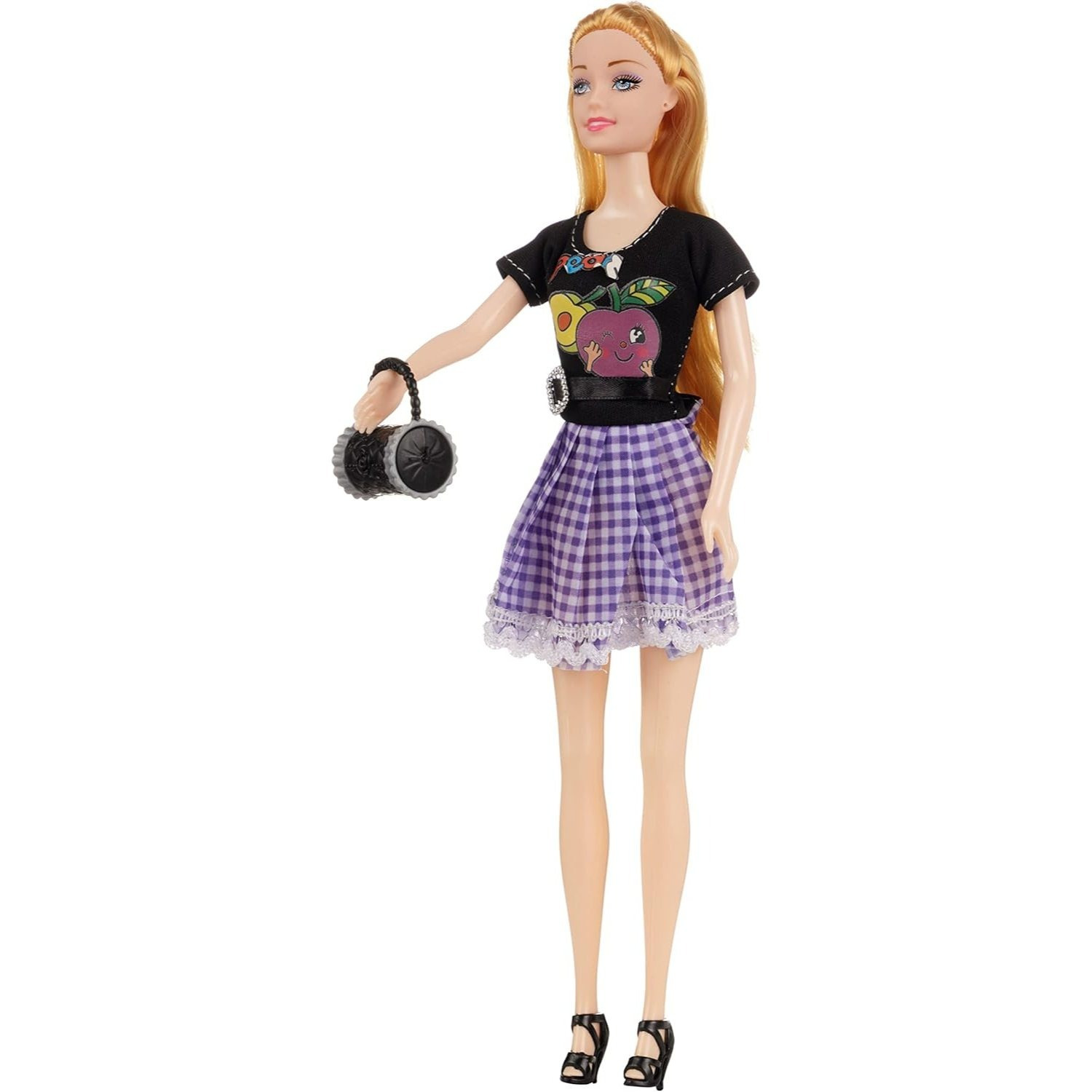 Image of Baroni Home Doll With Accessories, Shoes, Matching Bag, Dress Toy For +