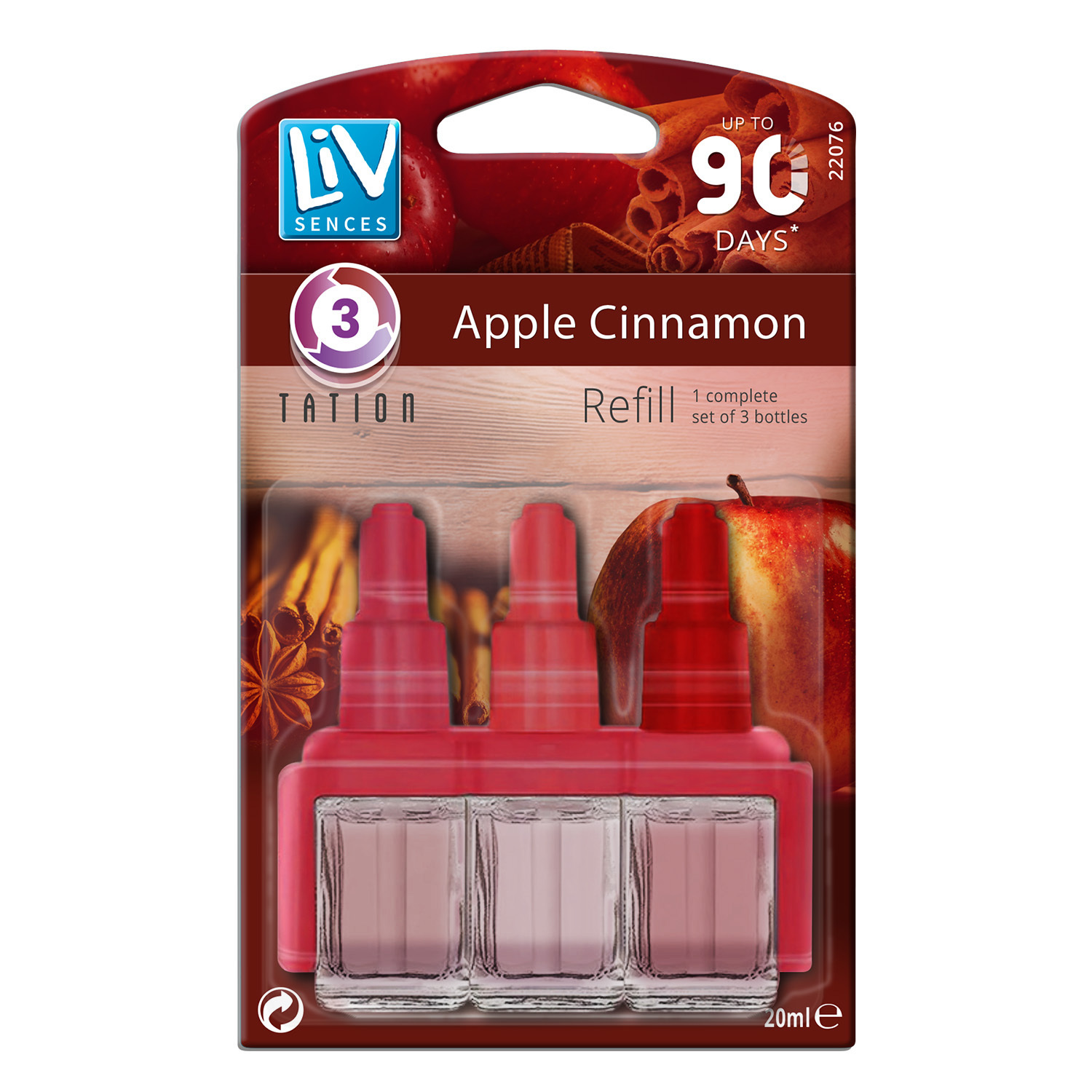 Liv Sences 3 Scents Air Freshener Plug In Refill 12 Pack