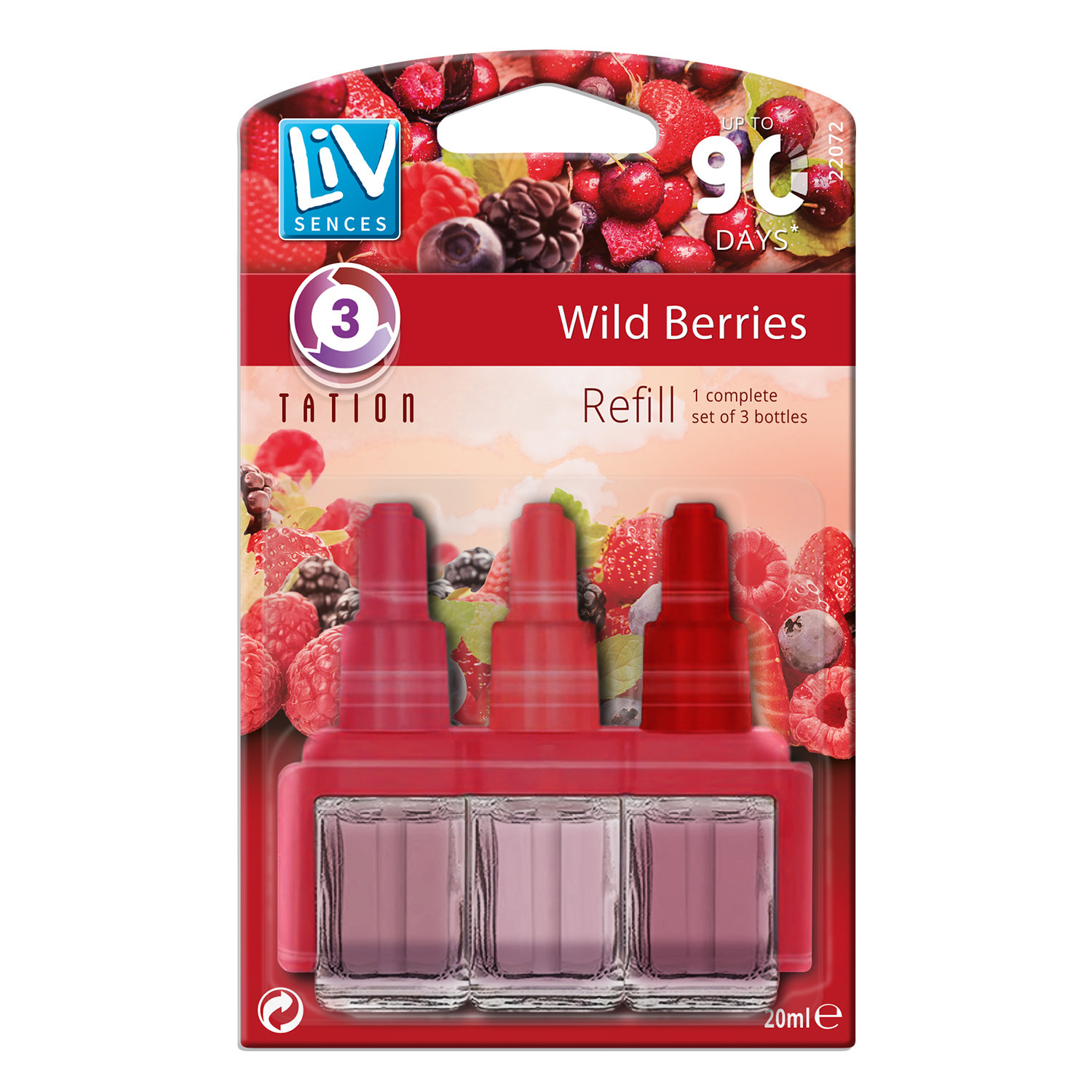 Liv Sences 3 Scents Air Freshener Plug In Refill 12 Pack