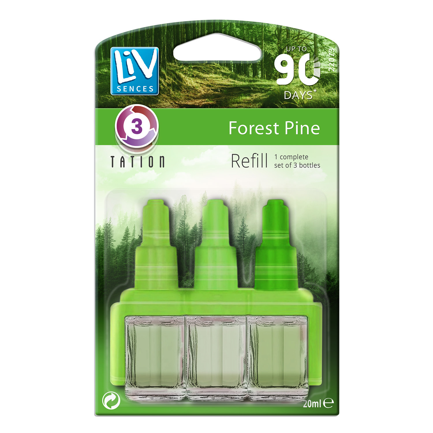 Liv Sences 3 Scents Air Freshener Plug In Refill 12 Pack