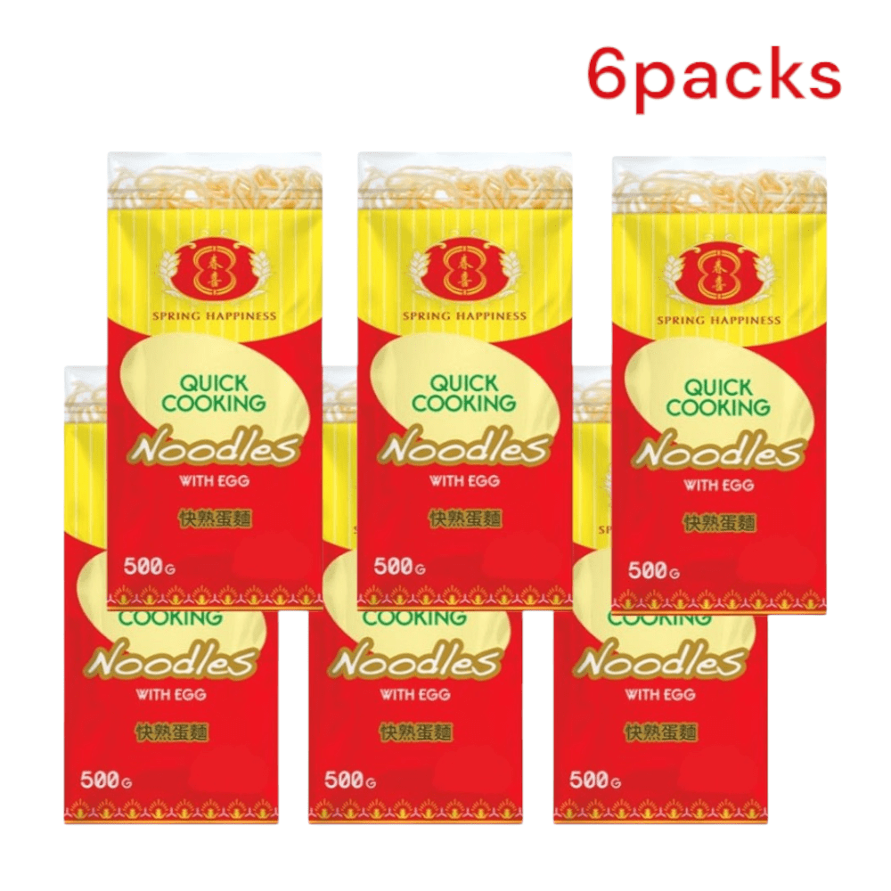 Image of 6packs Spring Happiness Quick-cooking Noodles 6x500g – Easy To Prepare And Perfect For Enjoying On The Go And At Home