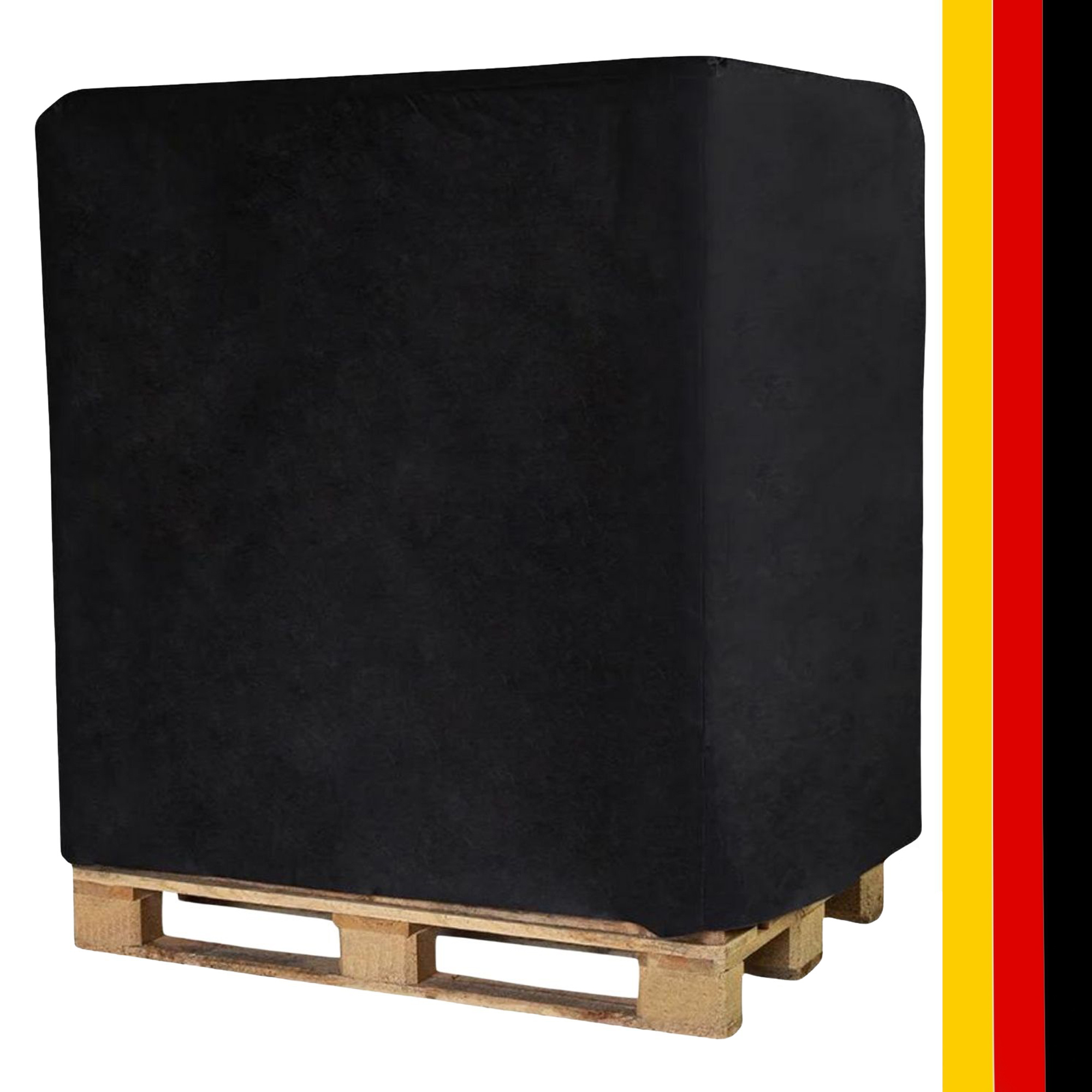 E-shop Palettenhusse für Euro- und Industriepaletten | Passgenaue, Witterungsbeständige Abdeckplane in Schwarz, Größe | Made in Germany, UV- und