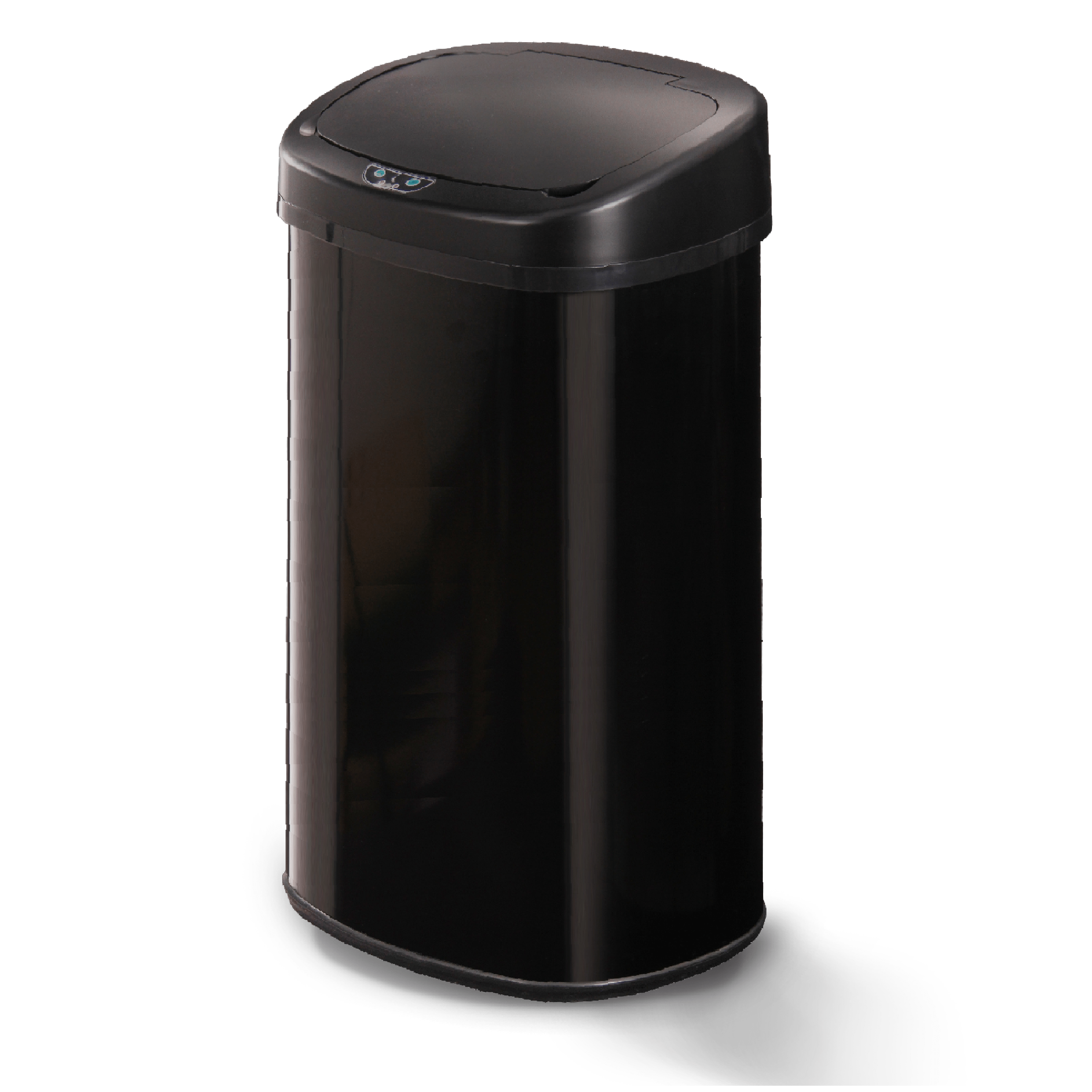 TEMU Automatic Kitchen Trash Can - Large Capacity, Stainless Steel, Infrared System, Touchless Opening, Plastic Rim, Floor Protection, Battery