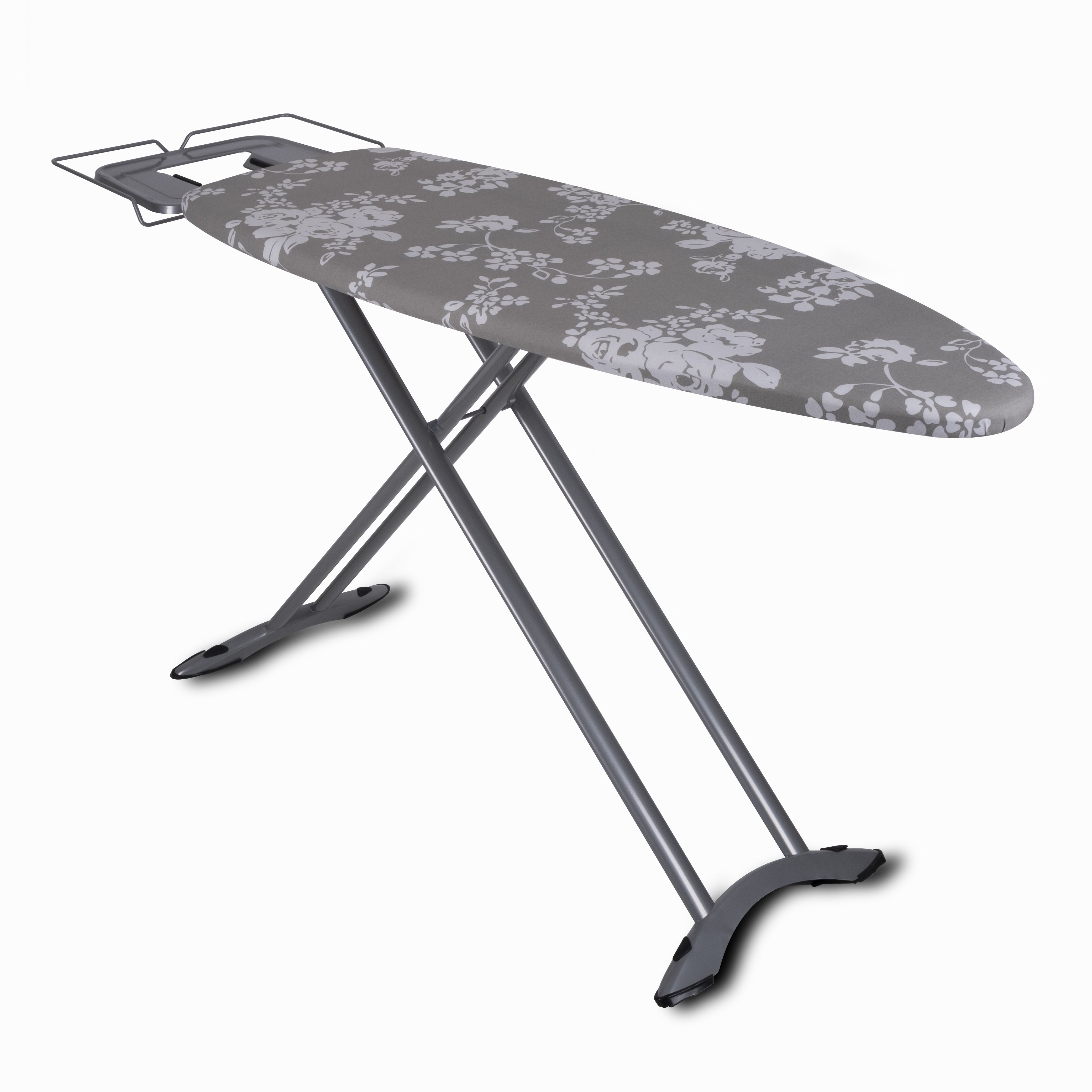 TEMU Table à Repasser Pliable 2en1 WILD - Grande Planche 130x47 cm, Hauteur Réglable 90 cm, Structure Acier Robuste avec Pieds Antidérapants, -Fer et