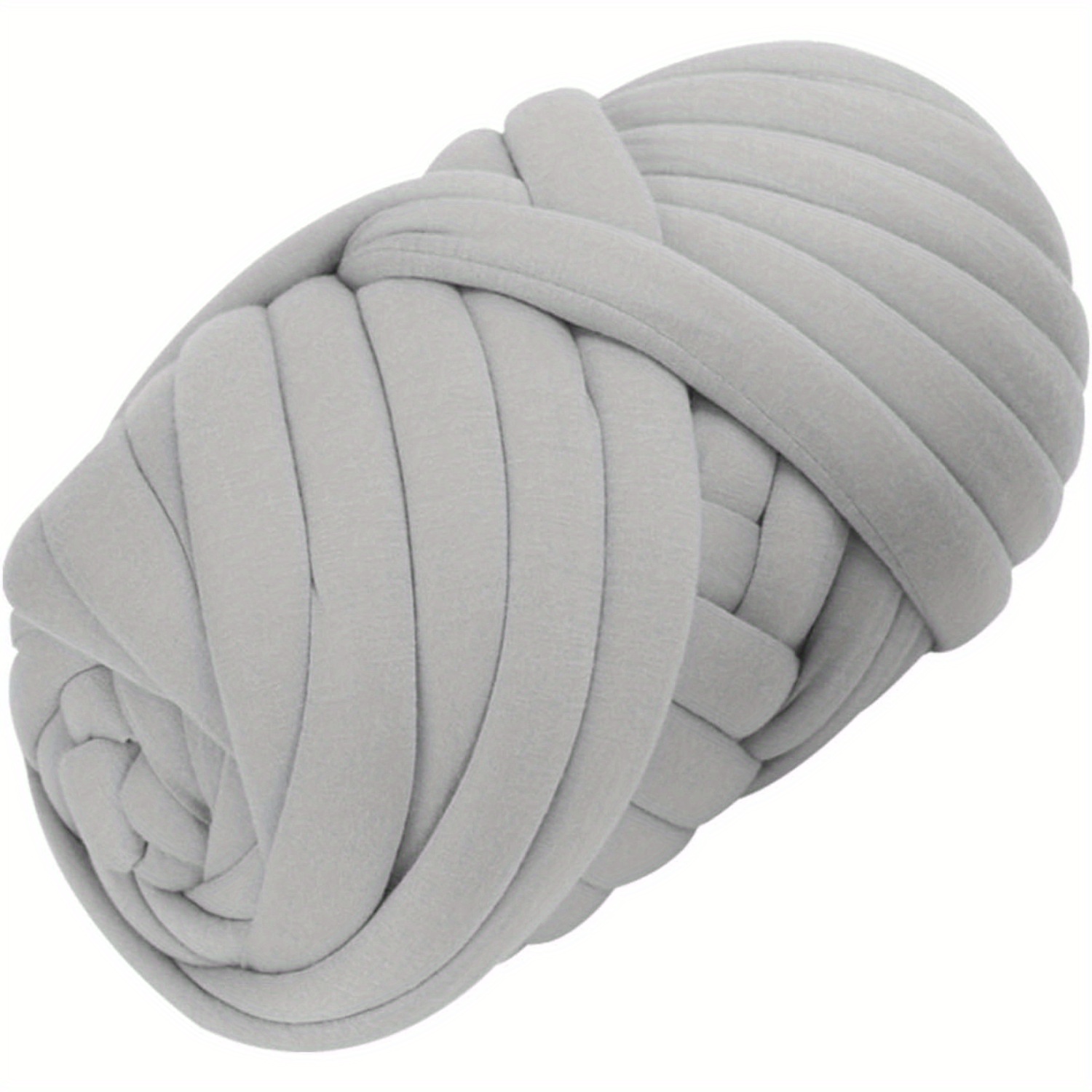 TEMU Blanket Core Yarn 25m Hand-knitted Chunky Yarn Super Chunky Yarn Arm Knitting Yarn Diy Hand Roving Yarn For Finger Knitting Knitting Grey