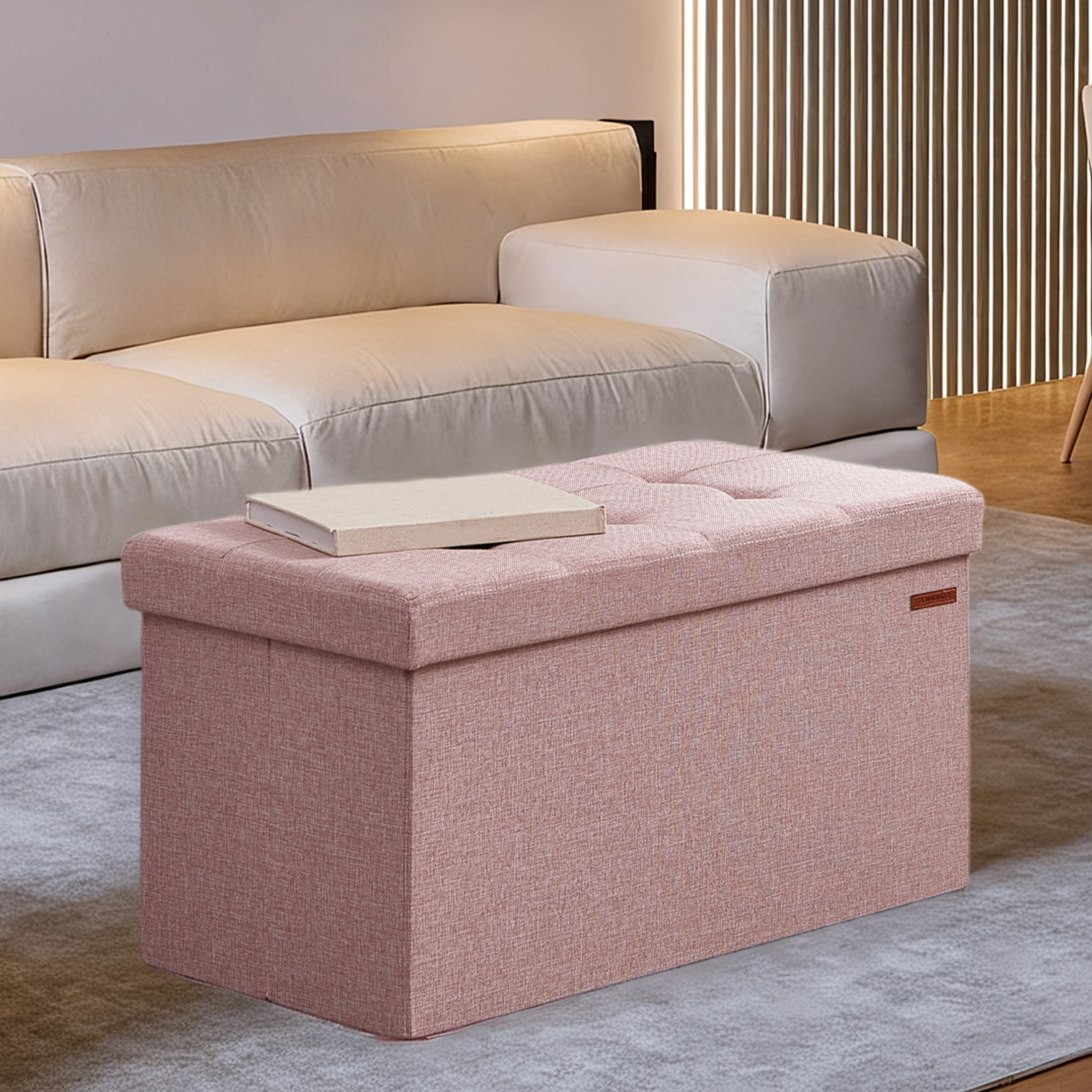 Image of Storage Bench, 38 X 76 X 38 Cm, Seat Chest, Bed Bench, Storage Chest, For Living Room, Bedroom, Hallway