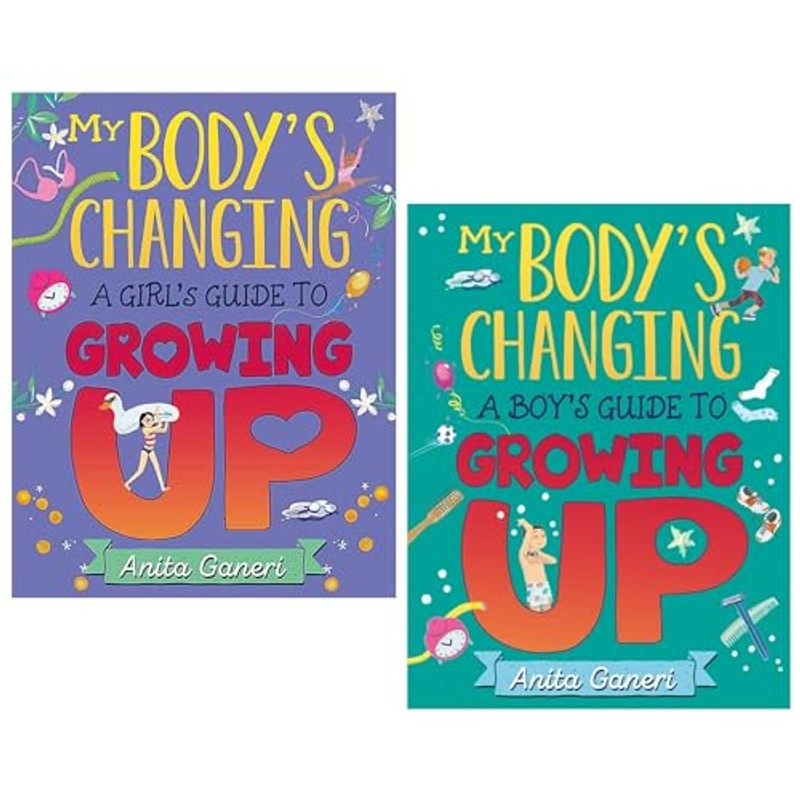TEMU My Body's Changing Series 2 Books Collection Set By Anita Ganeri (a Boy's & Girl's Guide To Growing Up)